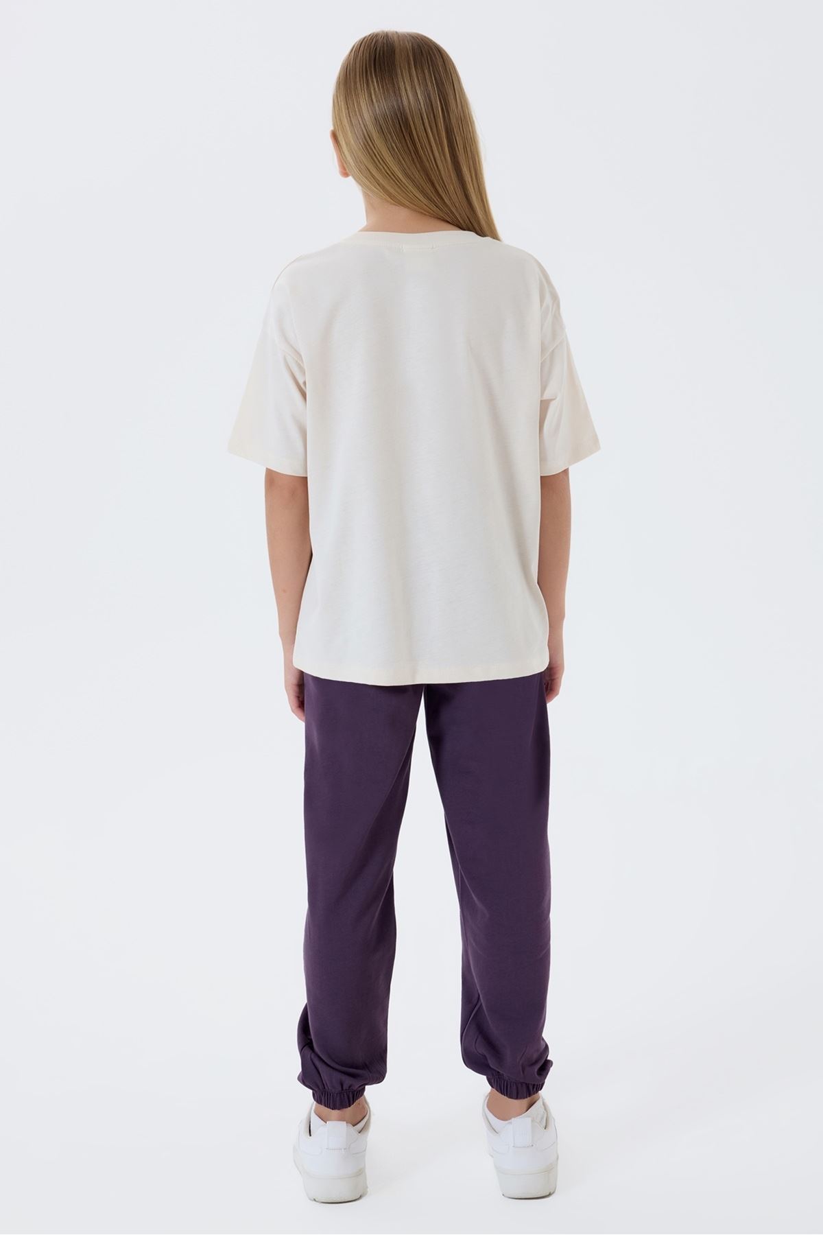 4-15 Yaş Lisanslı Us Polo Assn Kız Çocuk Takım-Latte