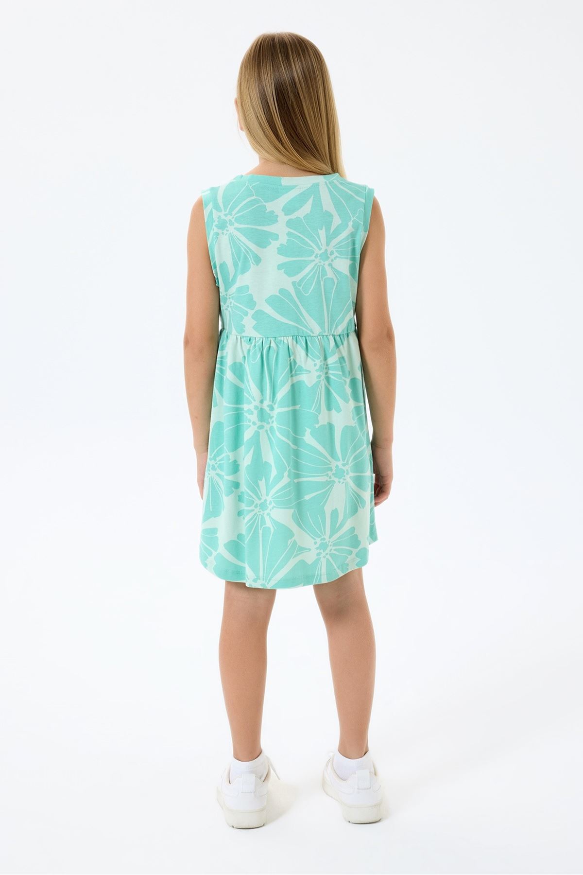 4-9 Yaş Lisanslı Us Polo Assn Kız Çocuk Elbise-Nil