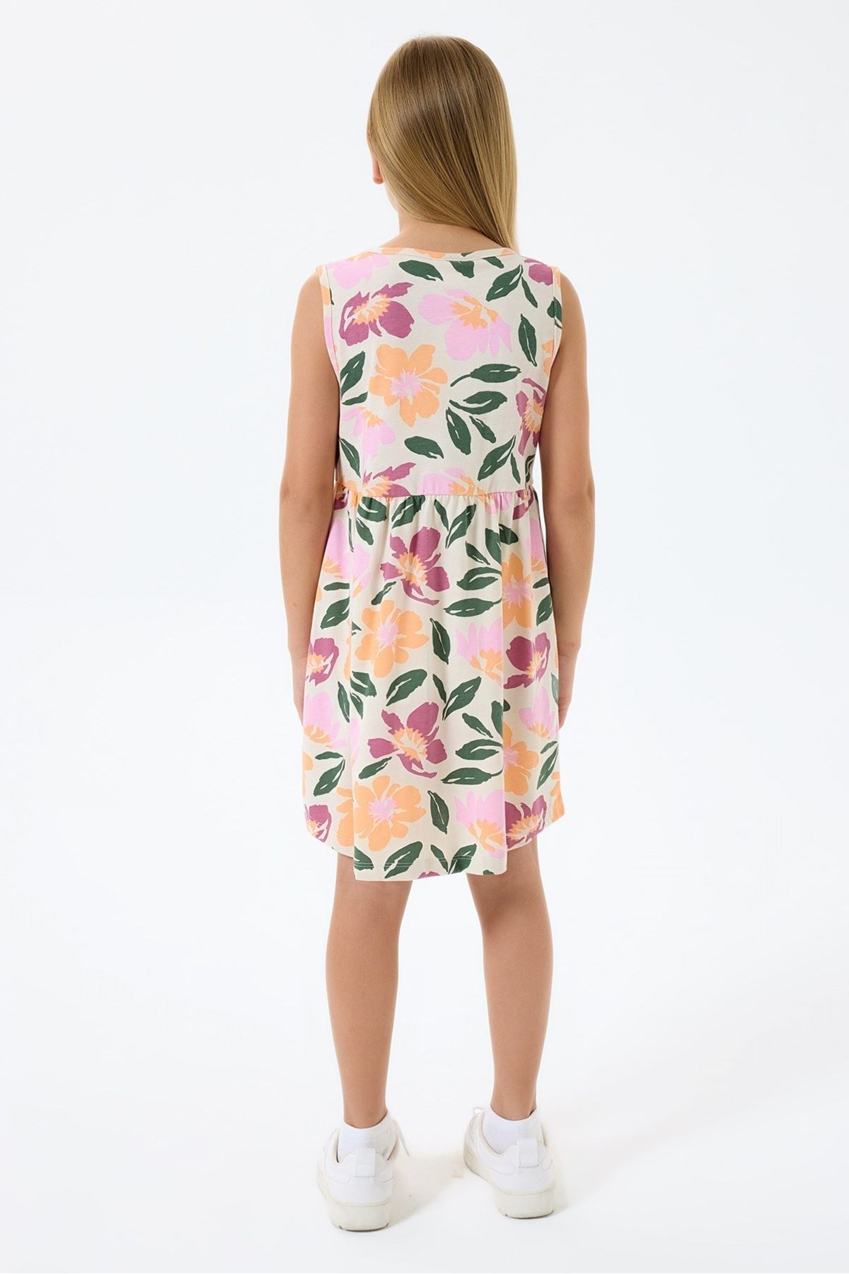 4-9 Yaş Lisanslı Us Polo Assn Kız Çocuk Elbise-Lila