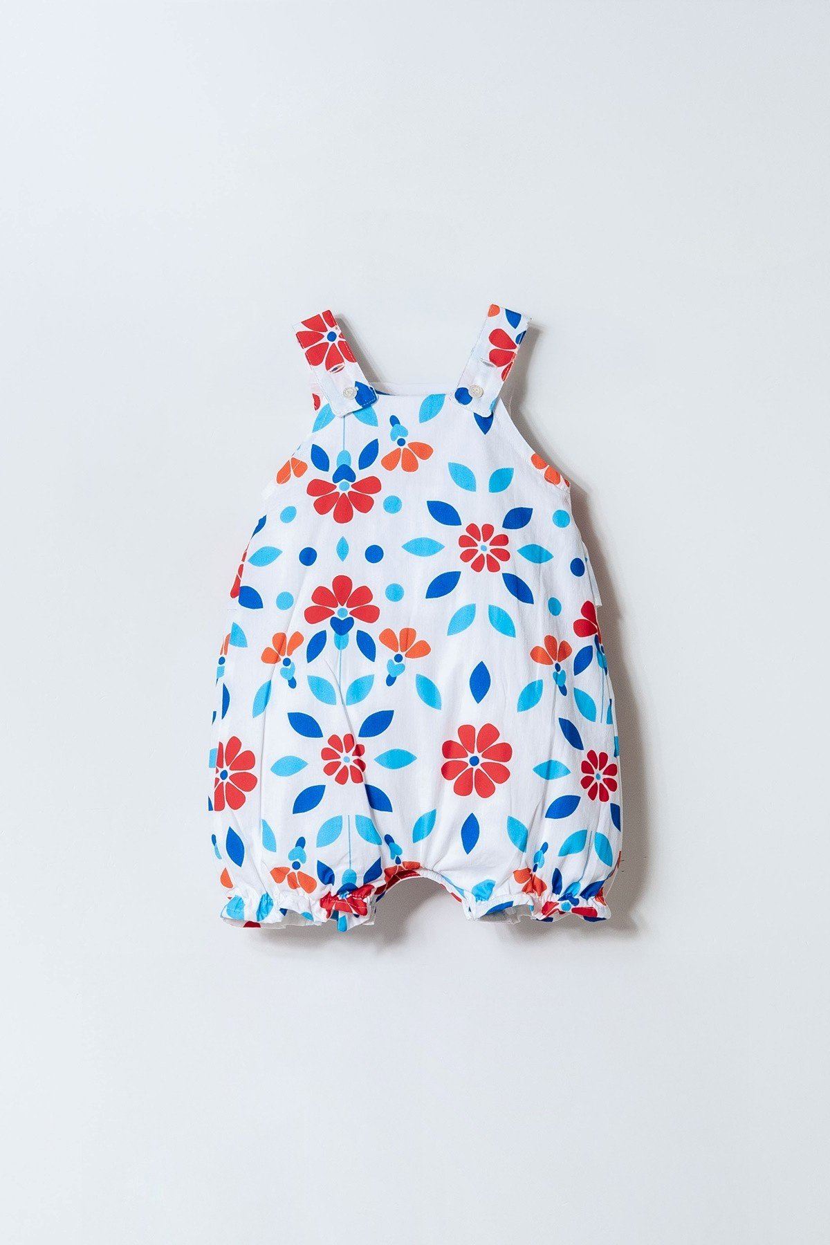 3-24 Ay Lisanslı Us Polo Assn Kız Bebek Tulum-Ekru