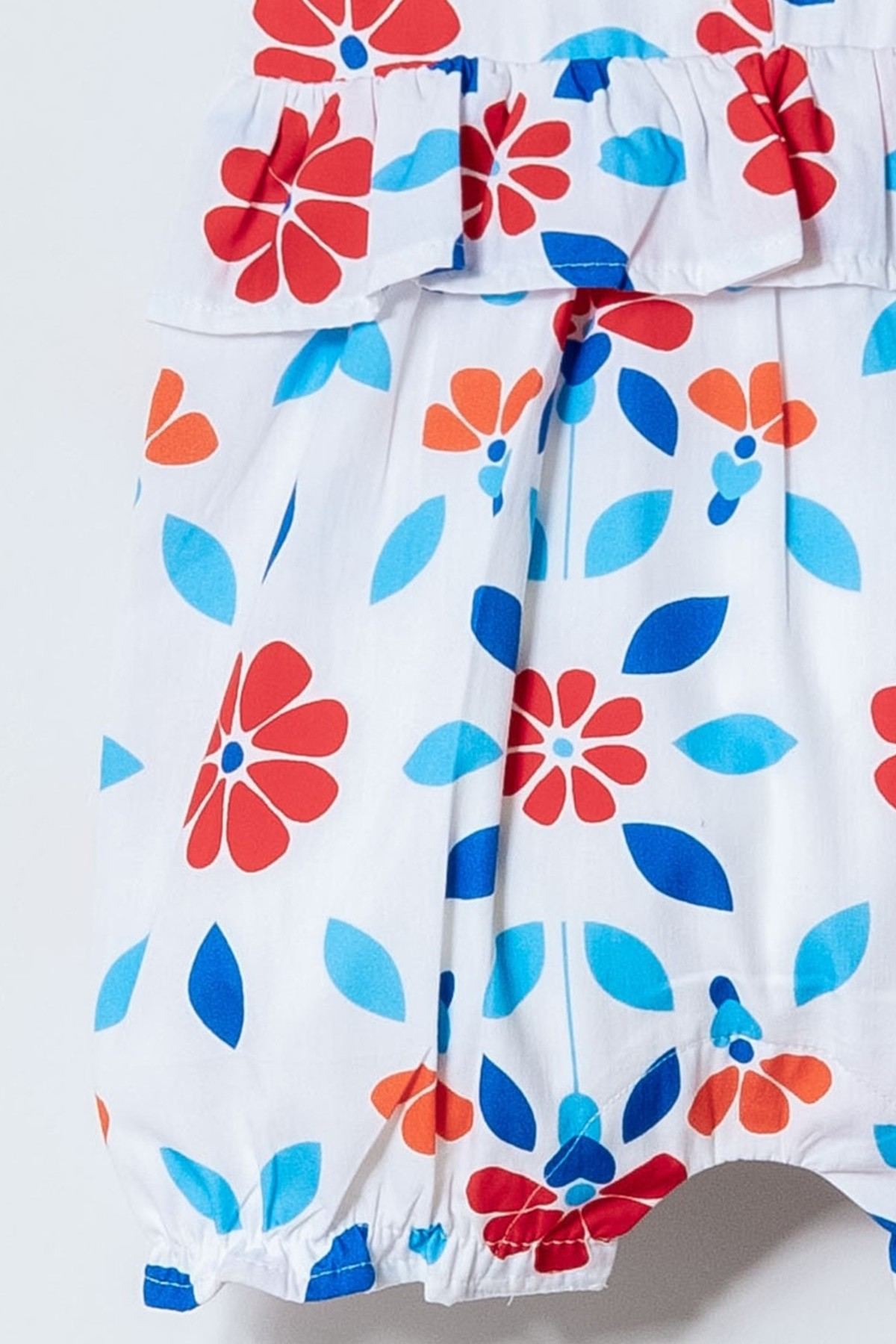 3-24 Ay Lisanslı Us Polo Assn Kız Bebek Tulum-Ekru