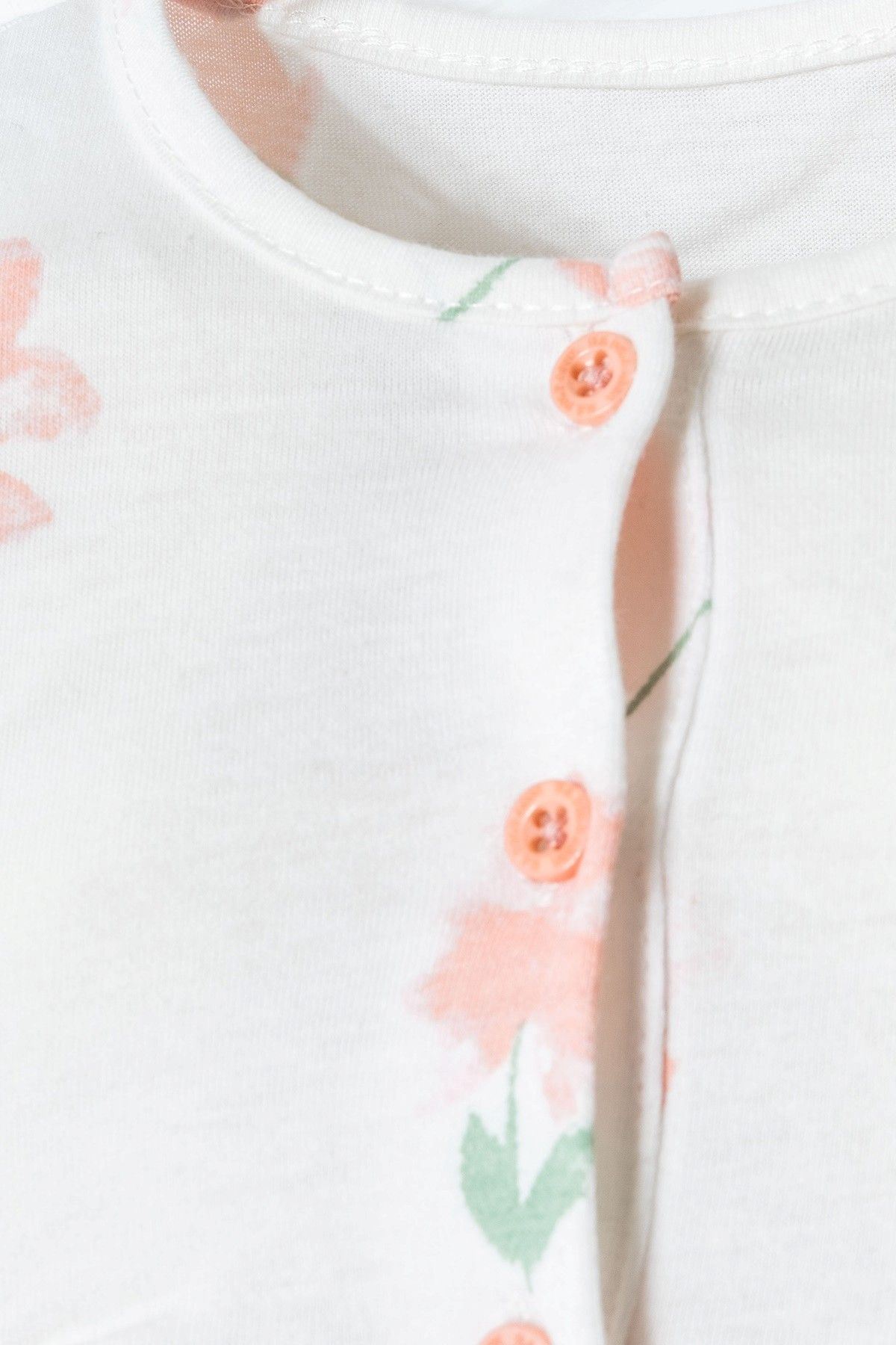 3-24 Ay Lisanslı Us Polo Assn Kız Bebek Tulum-Ekru