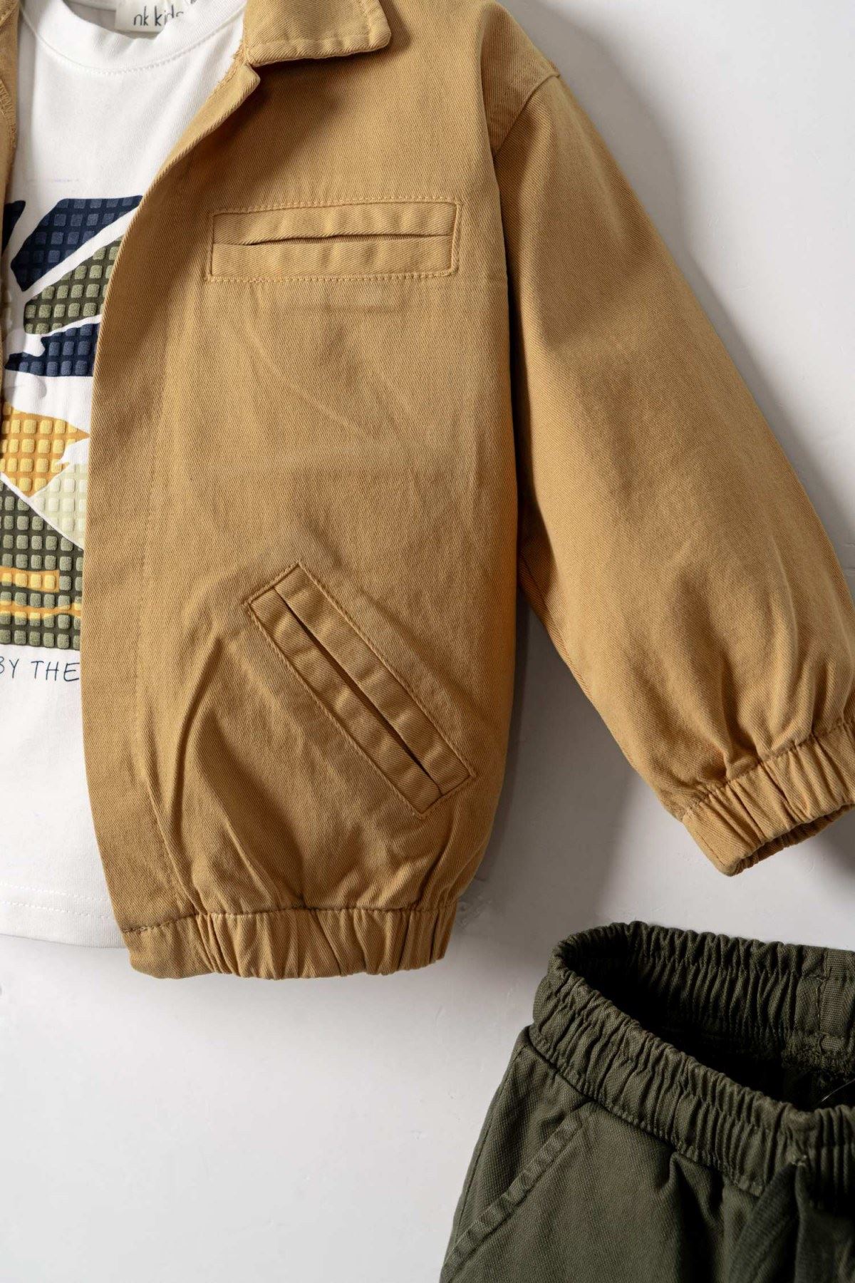 1-4 Yaş Luca Select Erkek Çocuk 3'Lü Takım-Hardal