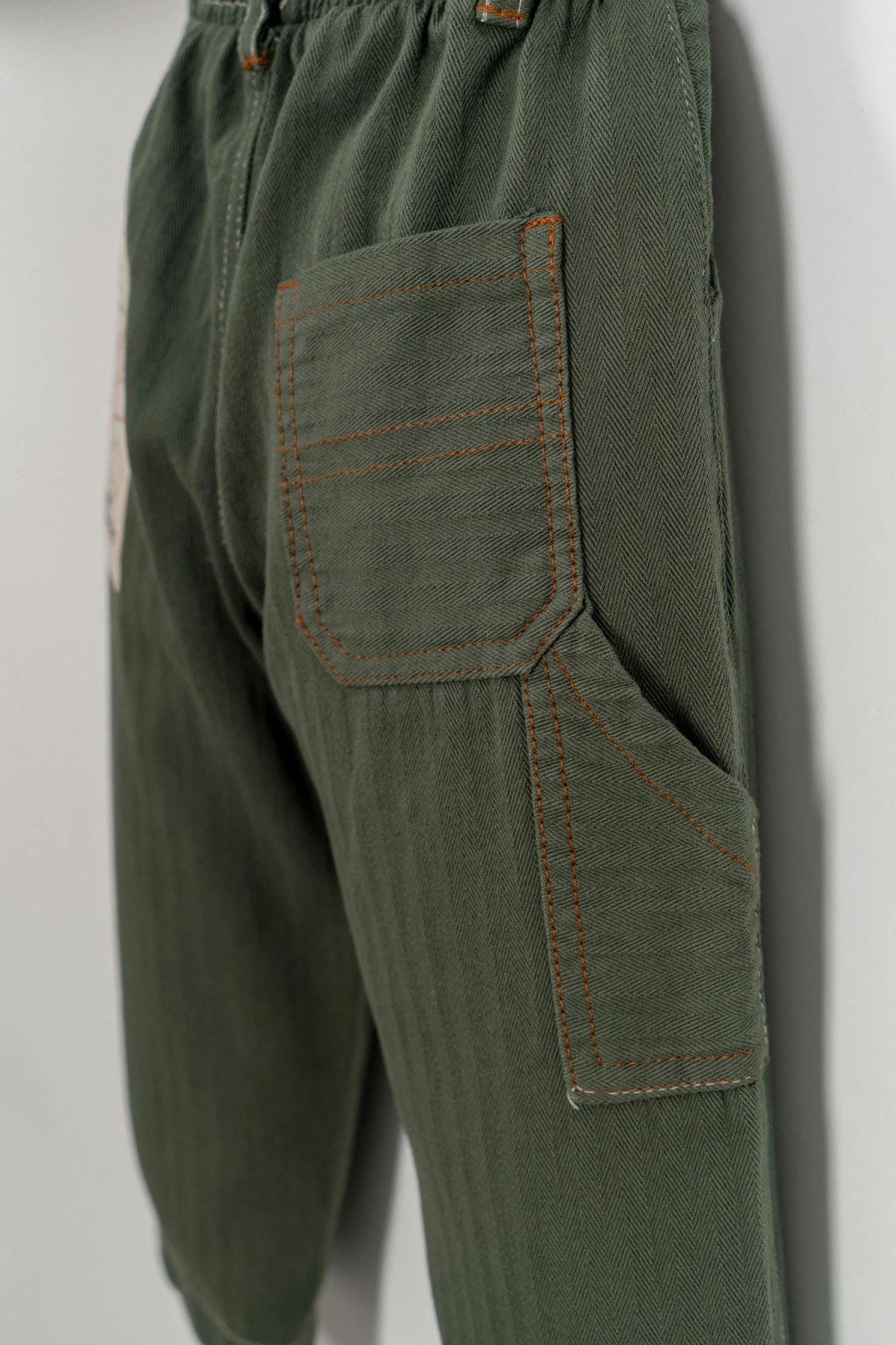 1-4 Yaş Luca Junior Erkek Çocuk 3'Lü Takım-Haki