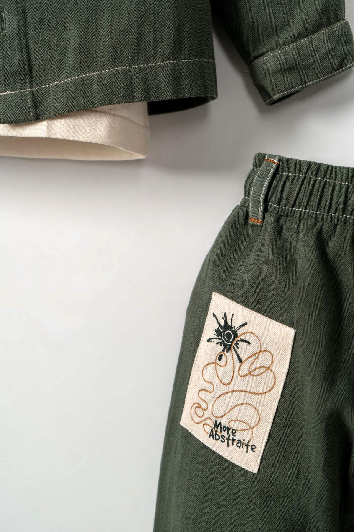 1-4 Yaş Luca Junior Erkek Çocuk 3'Lü Takım-Haki