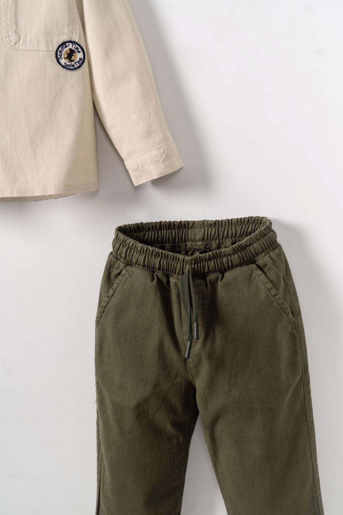 1-4 Yaş Noah Active Erkek Çocuk 3'Lü Takım-Latte