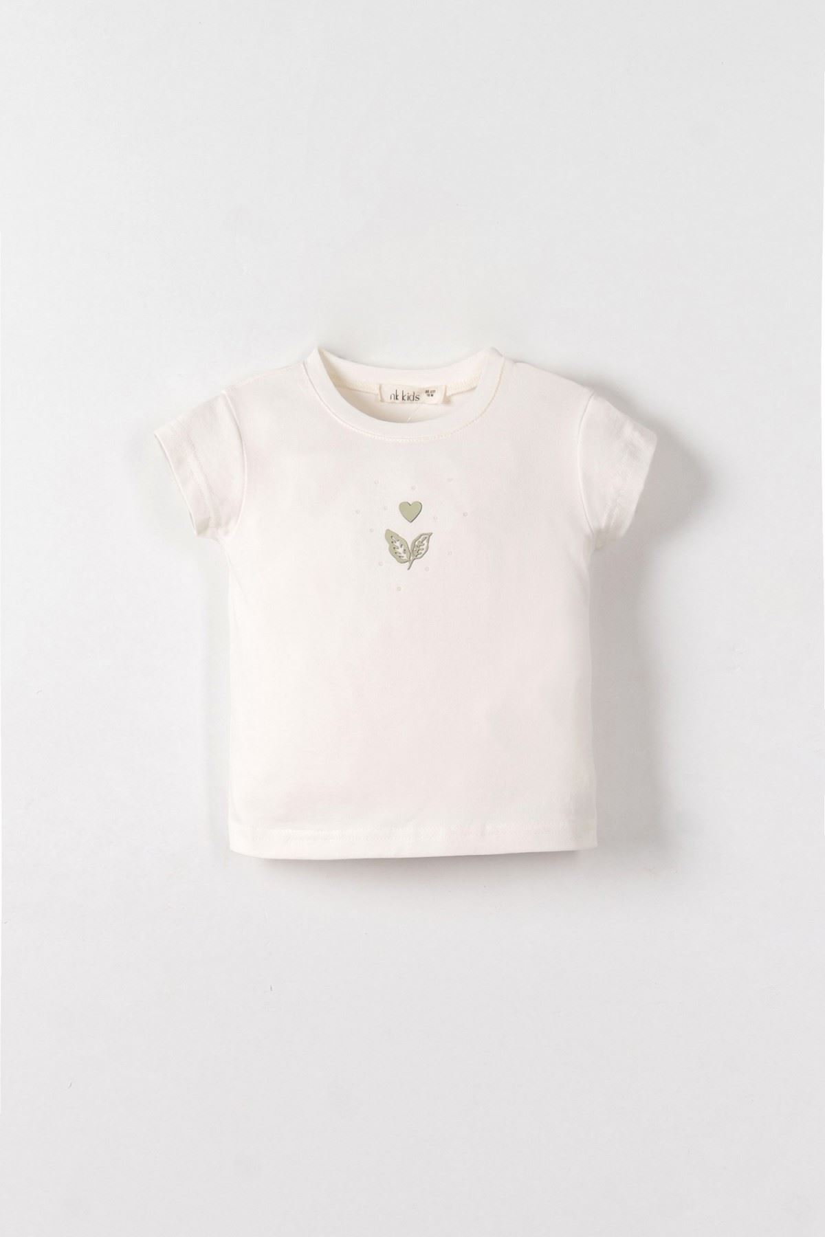 1-4 Yaş Arya Belle Kız Çocuk 3'Lü Takım-Yeşil