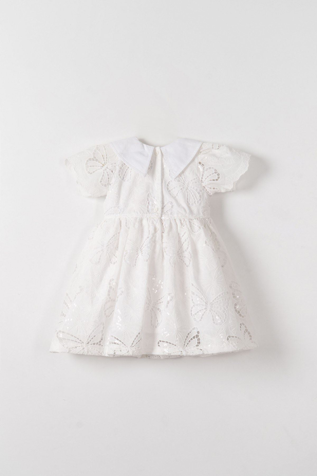 1-4 Yaş Angel Mia Kız Çocuk Elbise-Ekru