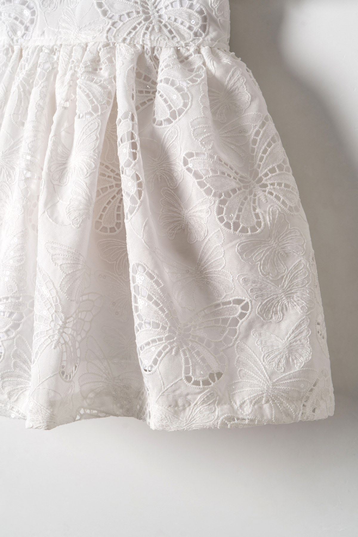 1-4 Yaş Angel Mia Kız Çocuk Elbise-Ekru