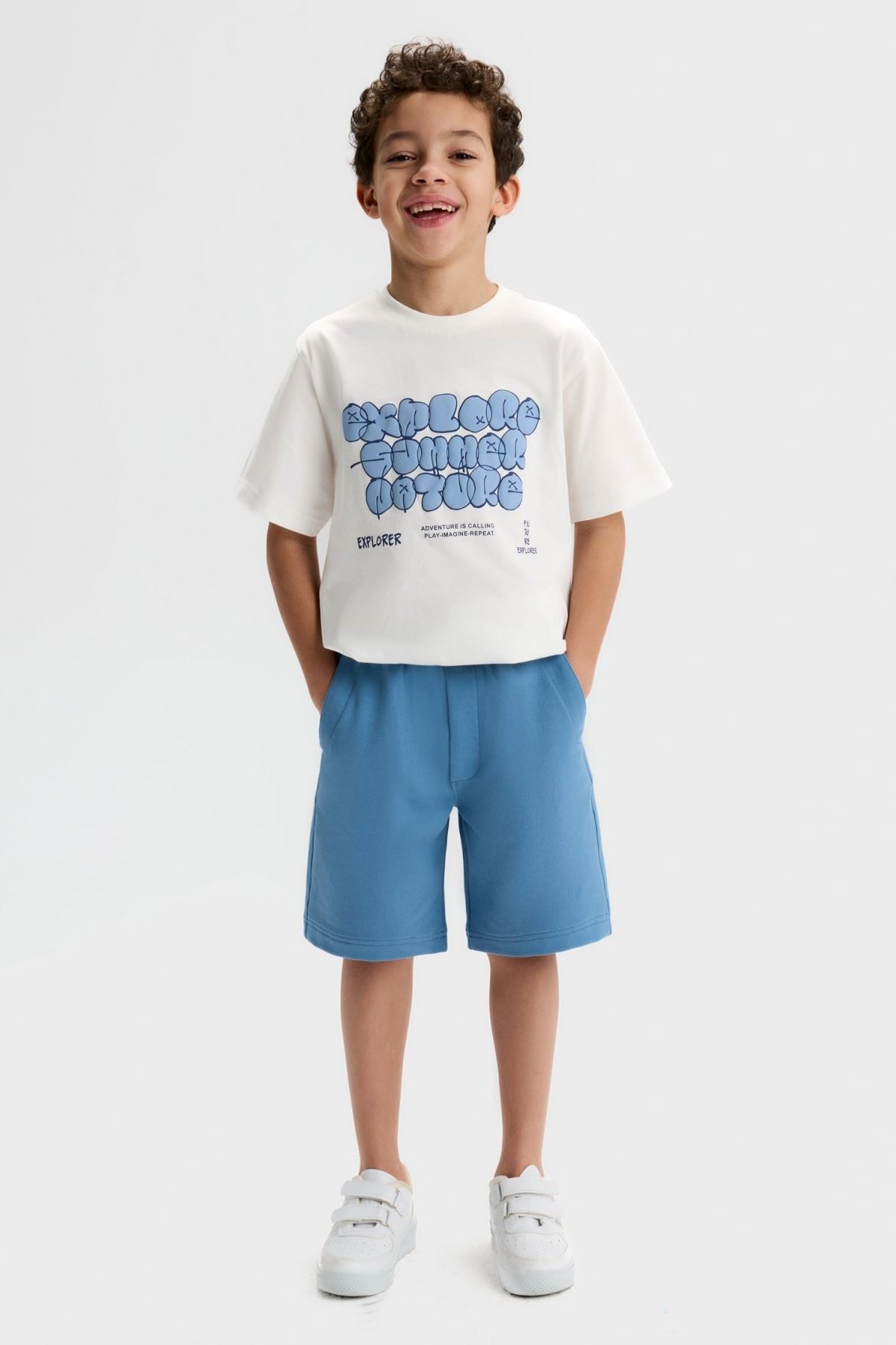 4-8 Yaş Marco Roma Erkek Çocuk Takım-Mavi