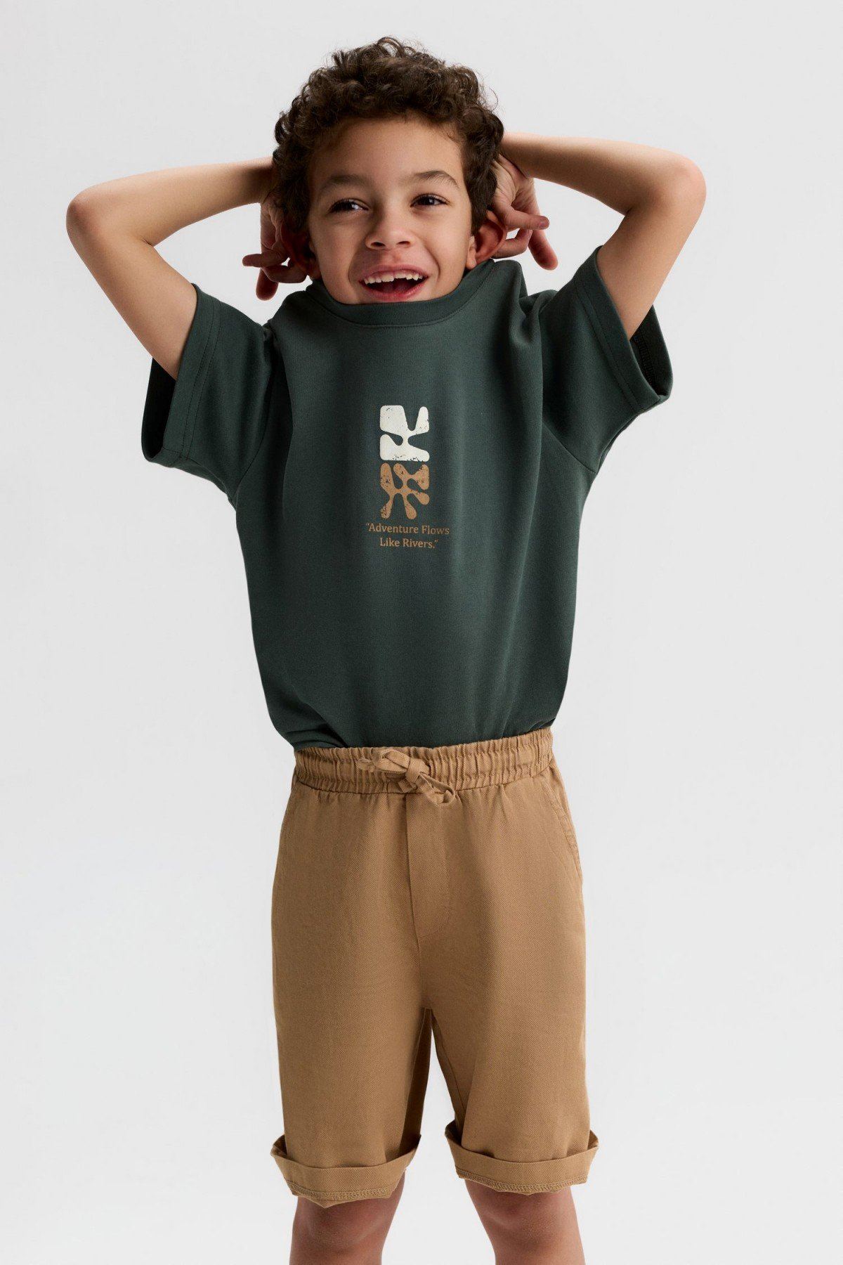 4-8 Yaş Rıver Felix Erkek Çocuk Takım-Camel