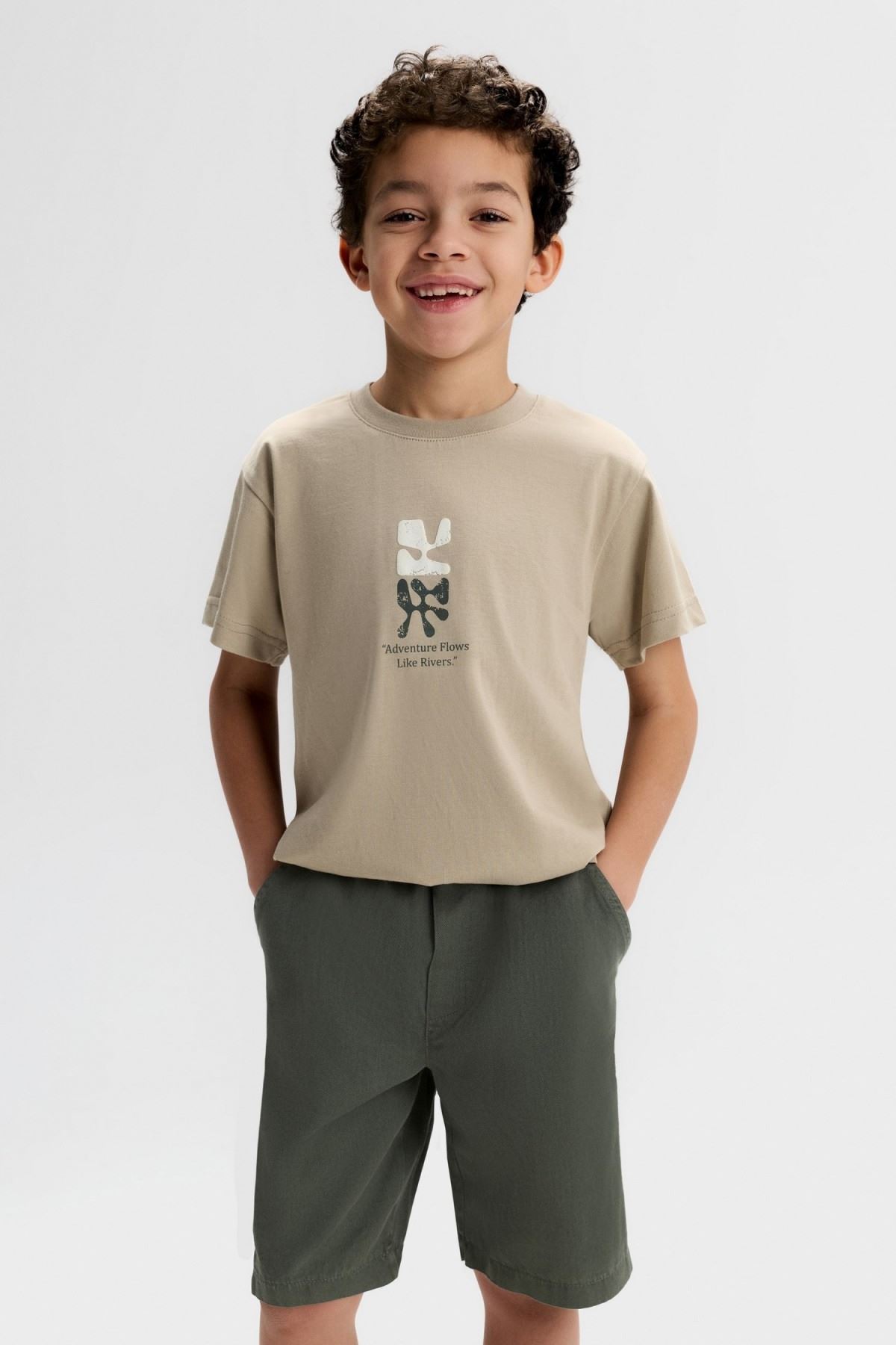 4-8 Yaş Rıver Felix Erkek Çocuk Takım-Haki