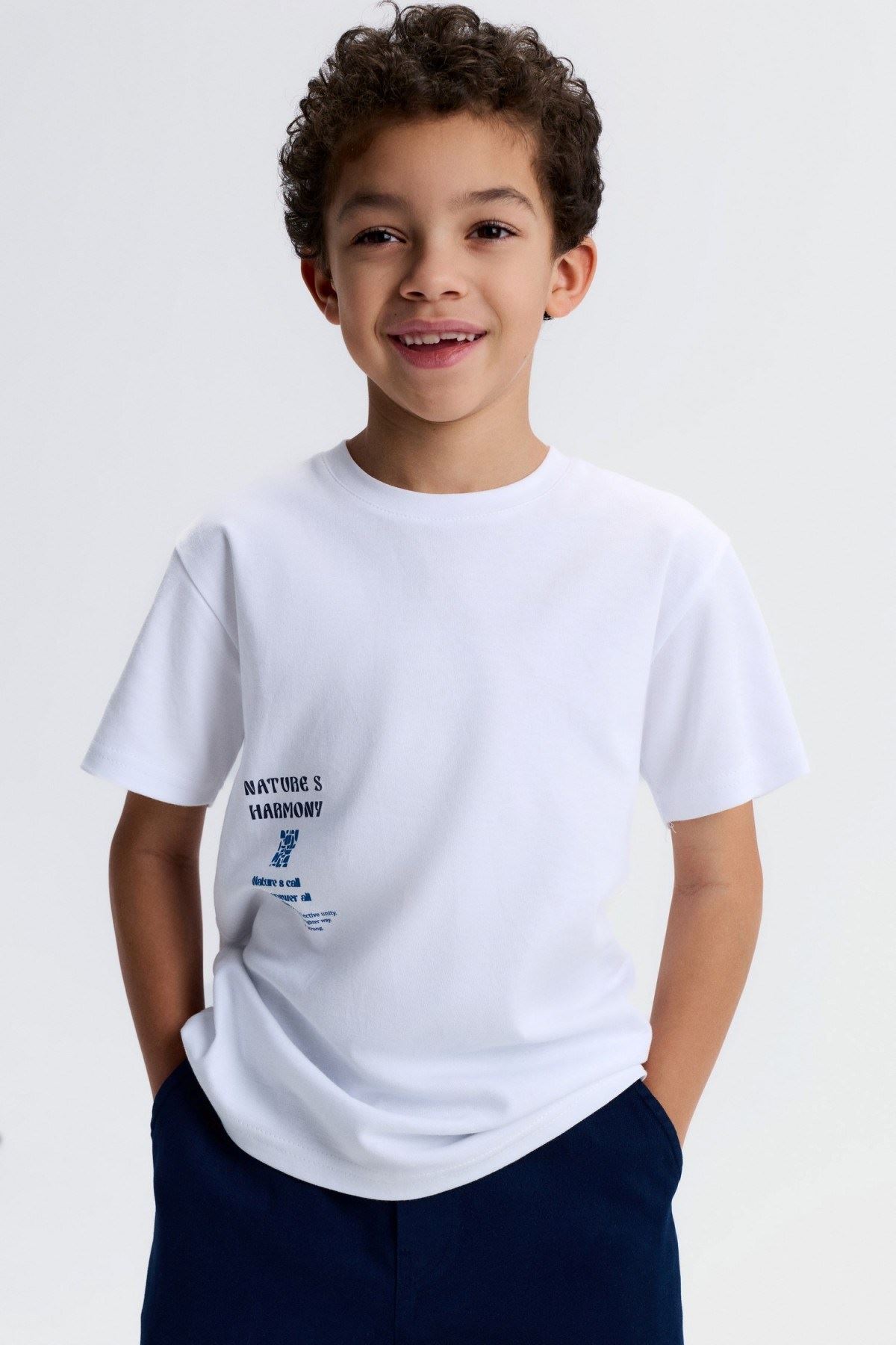 4-8 Yaş Harmony Brave Erkek Çocuk Takım-Ekru