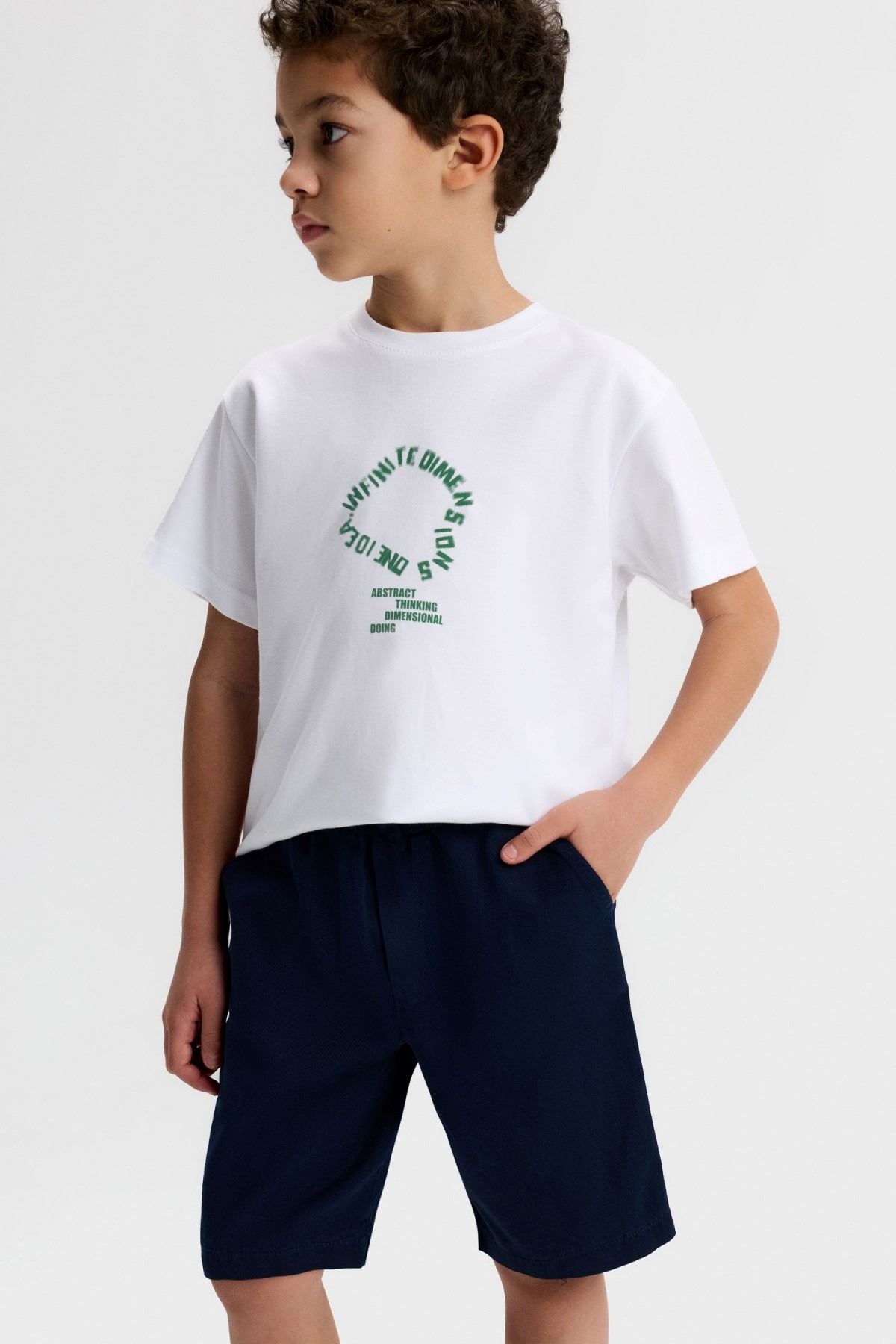 4-8 Yaş Matcha Liam Erkek Çocuk Takım-Ekru