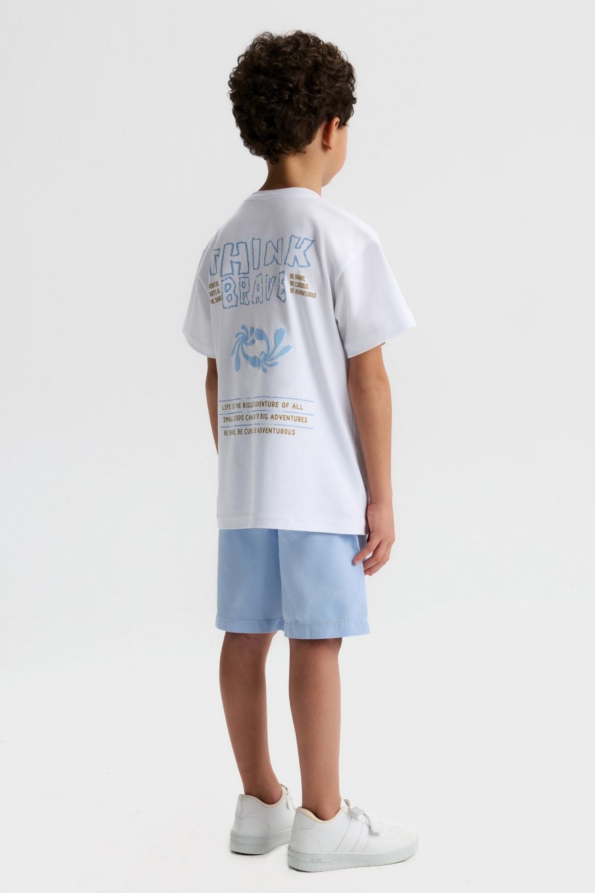 4-8 Yaş Oliver Trend Erkek Çocuk Takım-Ekru