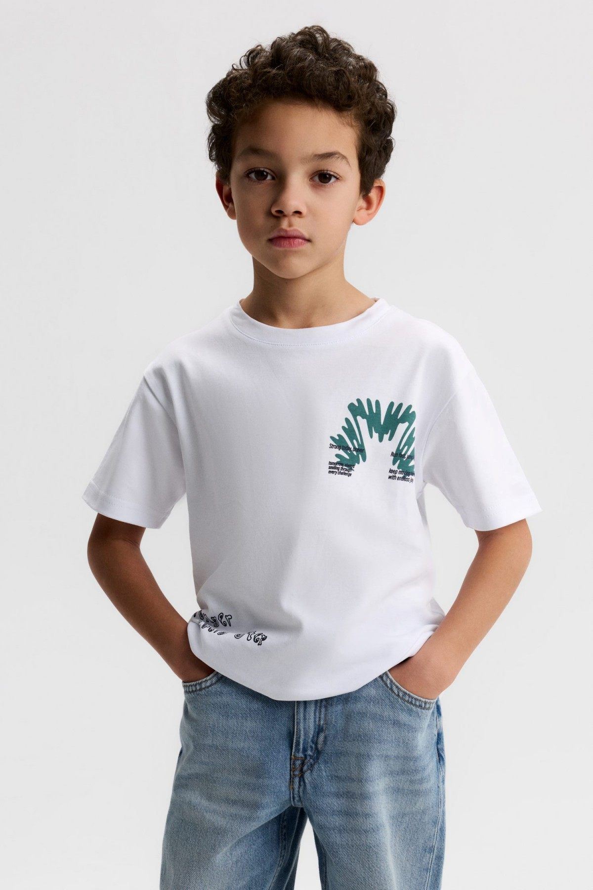 4-8 Yaş Brave Peter Erkek Çocuk Takım-Ekru