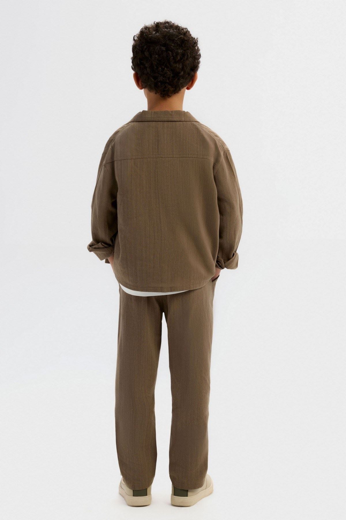 4-8 Yaş Great Liam Erkek Çocuk 3'Lü Takım-Kahverengi