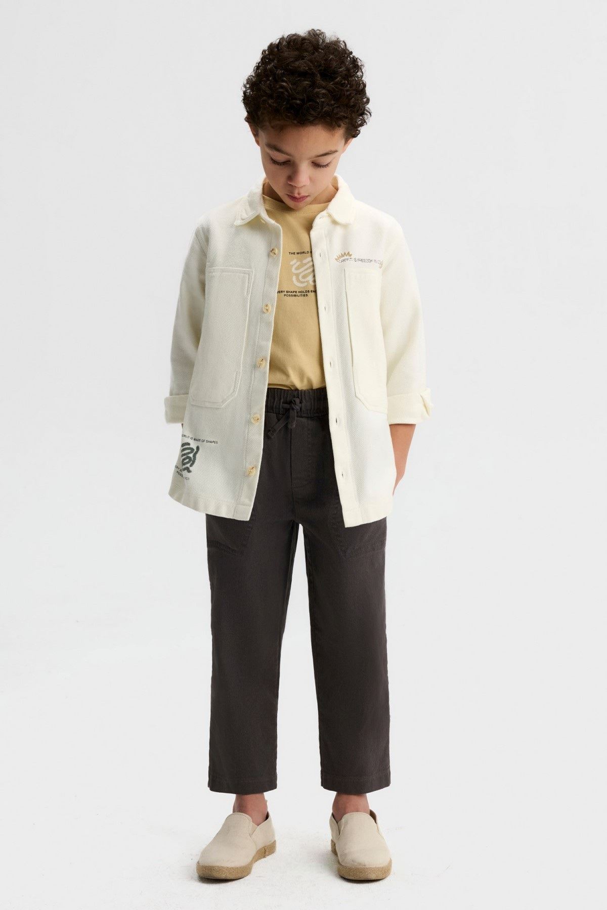 4-8 Yaş Centro World Erkek Çocuk 3'Lü Takım-Latte