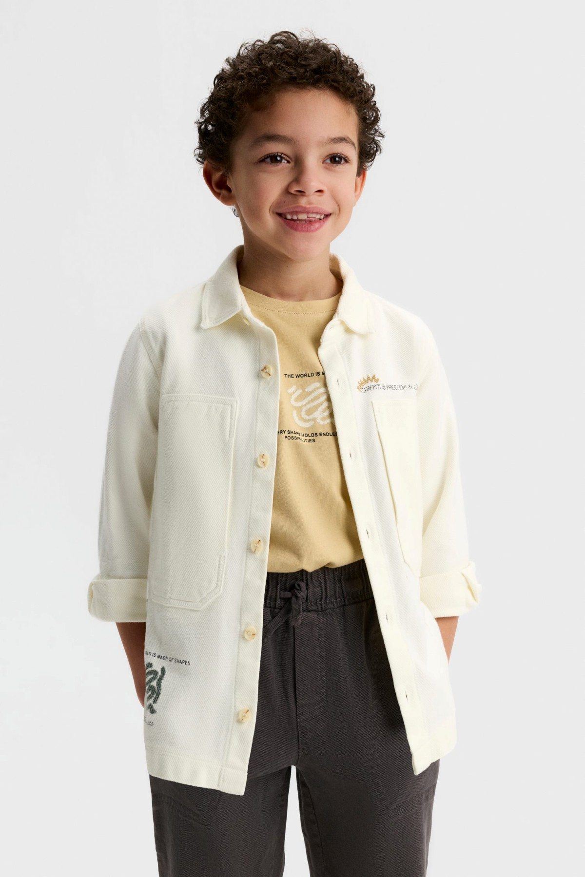 4-8 Yaş Centro World Erkek Çocuk 3'Lü Takım-Latte