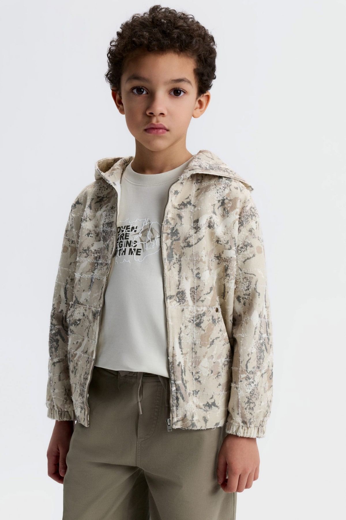 4-8 Yaş Sepia Noah Erkek Çocuk 3'Lü Takım-Haki