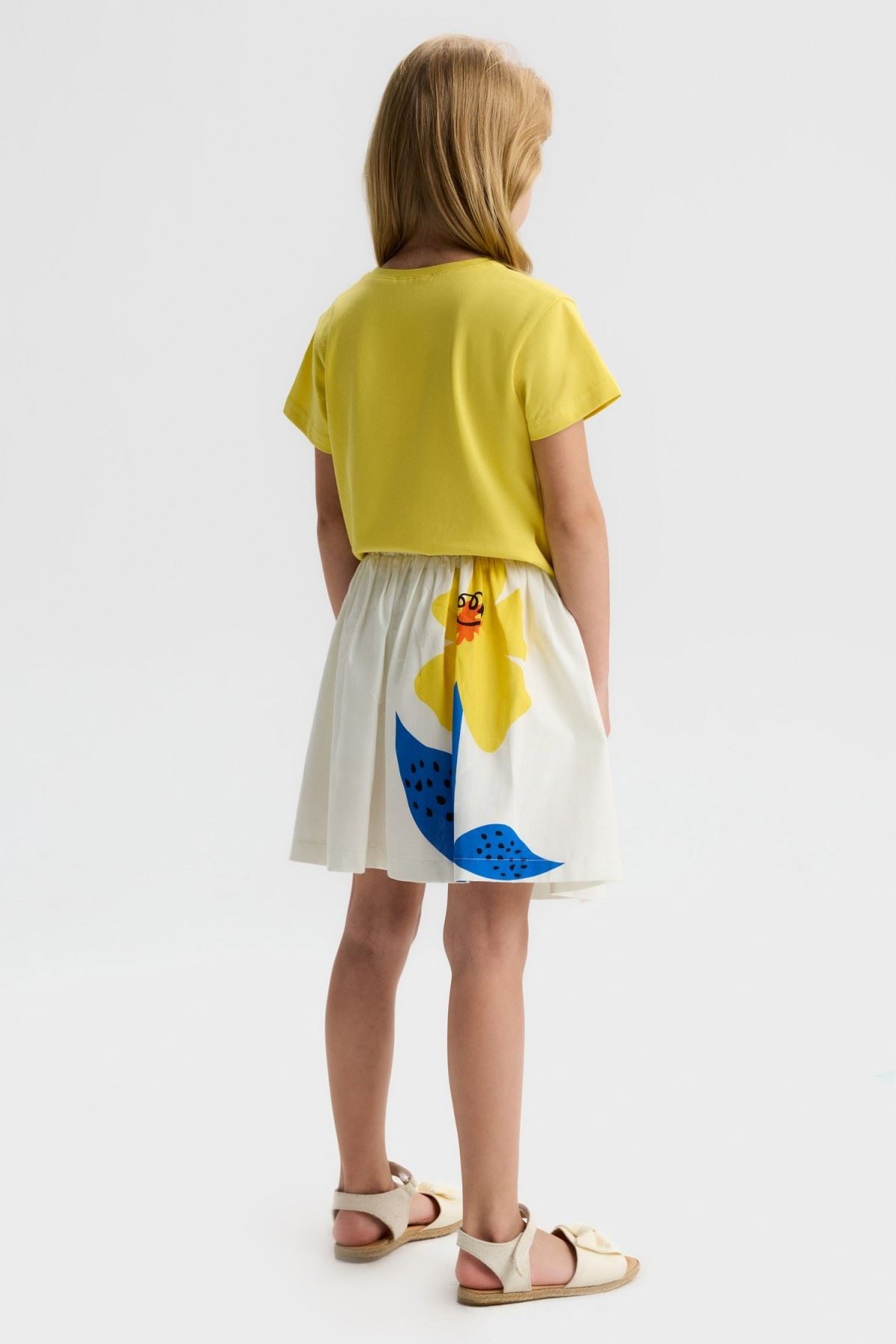 4-8 Yaş Maya Belle Kız Çocuk Takım-Sarı