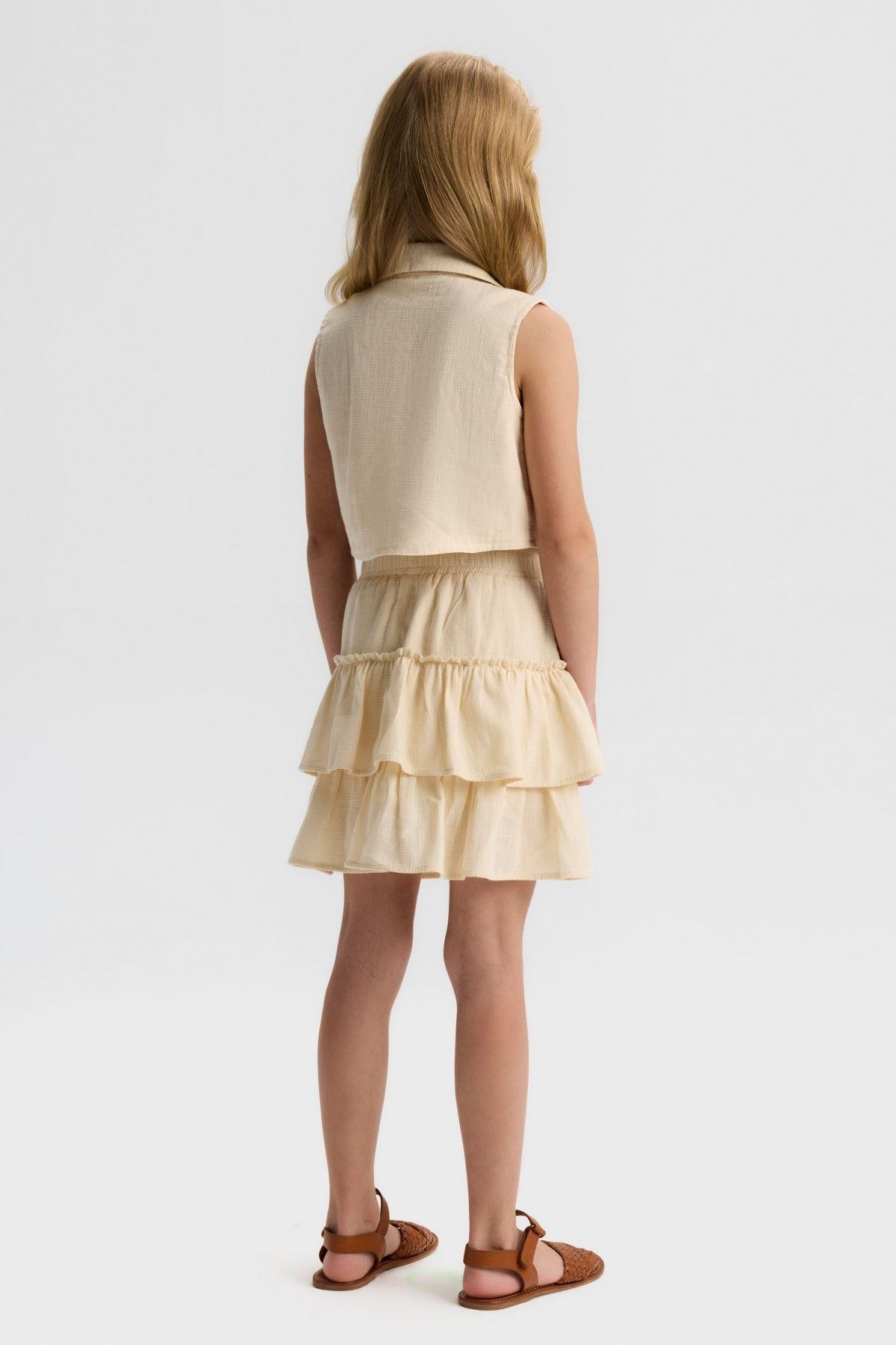 4-8 Yaş Cookie Star Kız Çocuk Takım-Latte