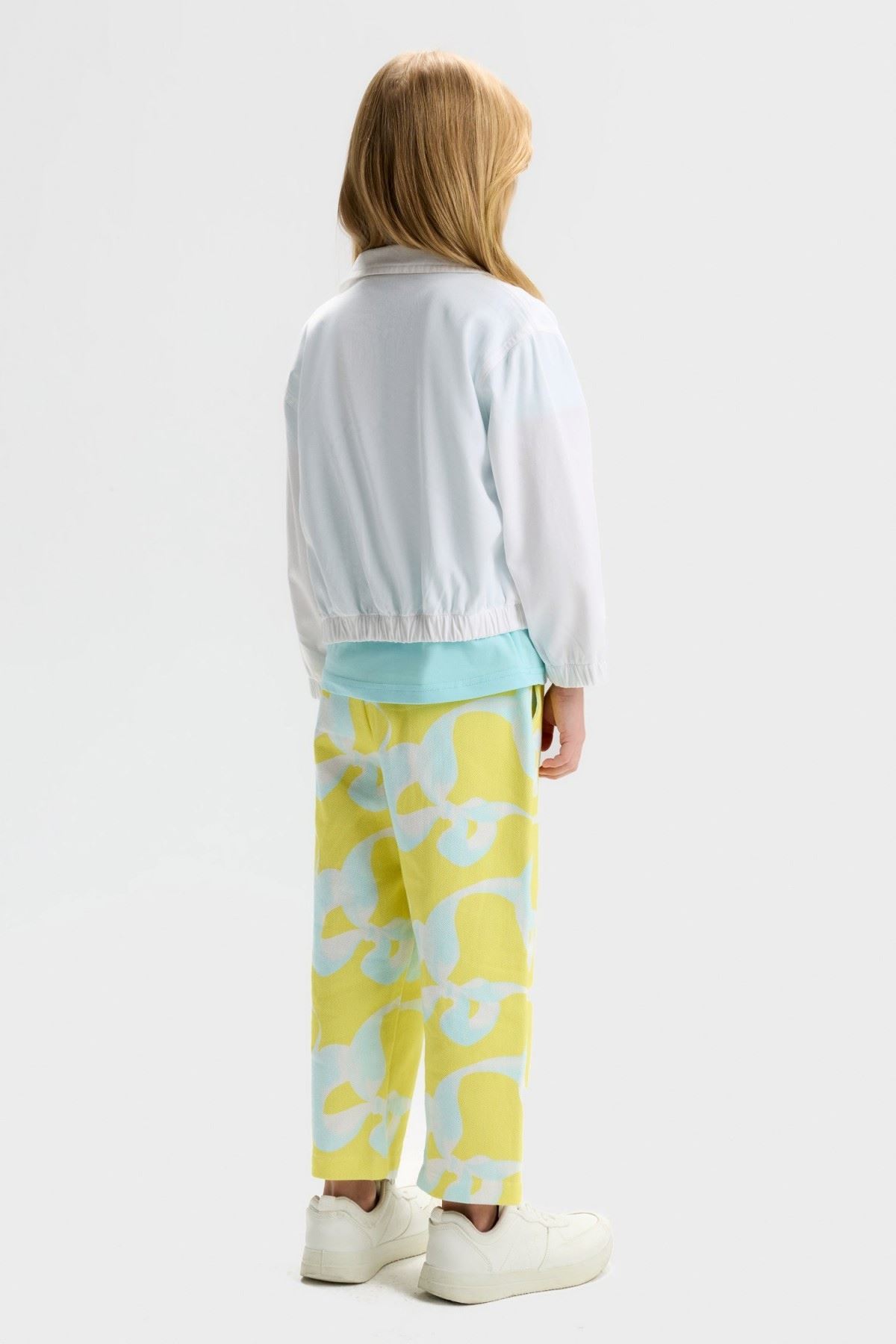 4-8 Yaş Marian Summer Kız Çocuk Takım-Mavi