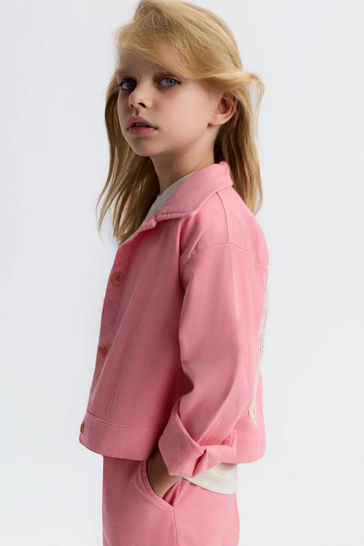 4-8 Yaş Stella Chic Kız Çocuk 3'Lü Takım-Pembe