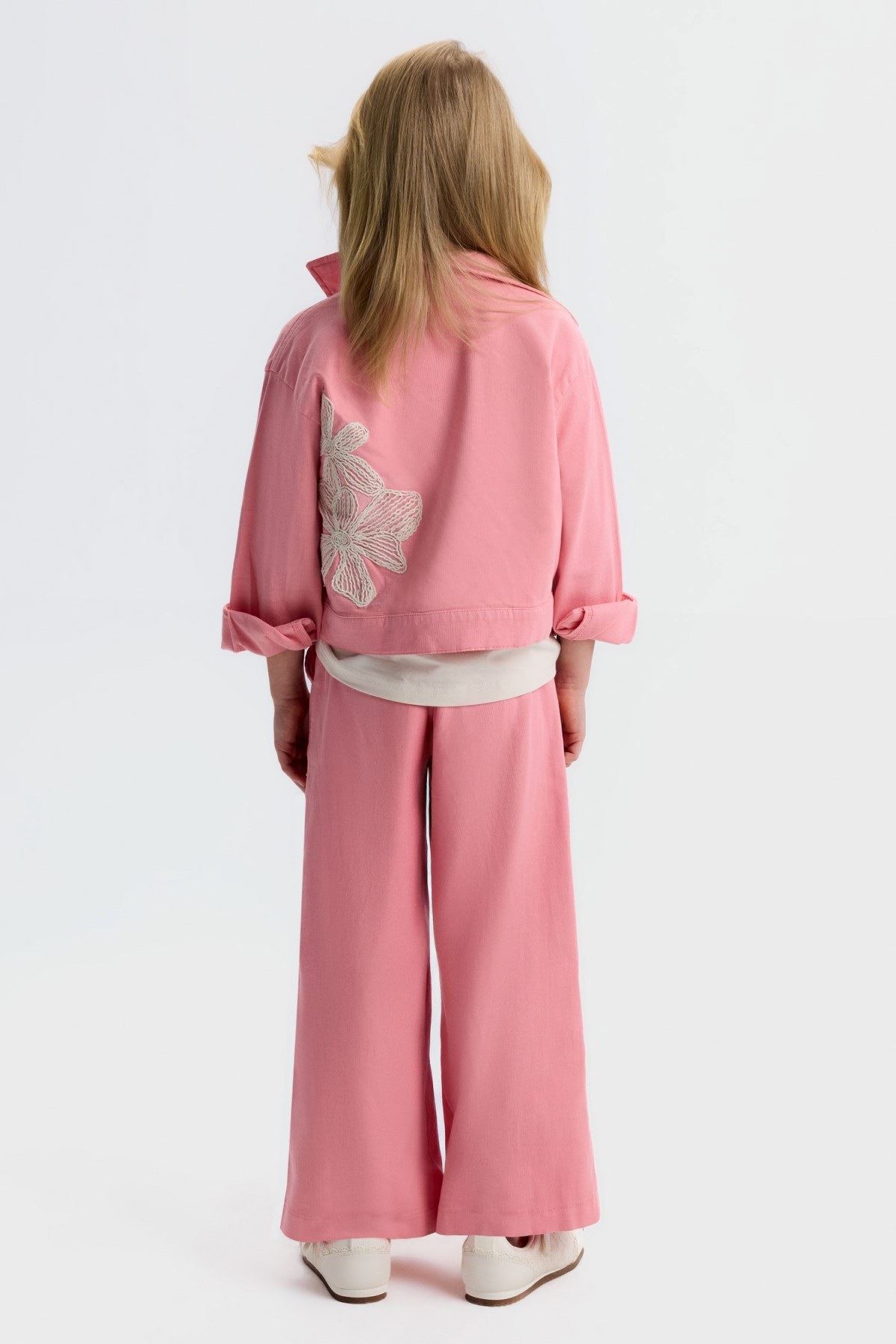 4-8 Yaş Stella Chic Kız Çocuk 3'Lü Takım-Pembe