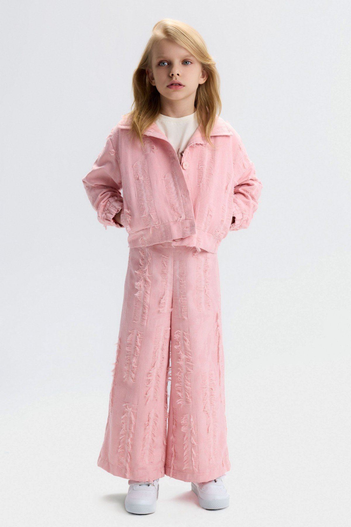 4-8 Yaş Chorley Mare Kız Çocuk 3'Lü Takım-Pudra