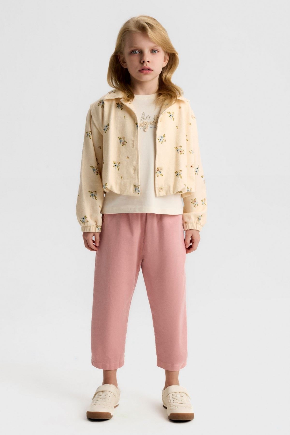 4-8 Yaş Bloom Rain Kız Çocuk 3'Lü Takım-Latte