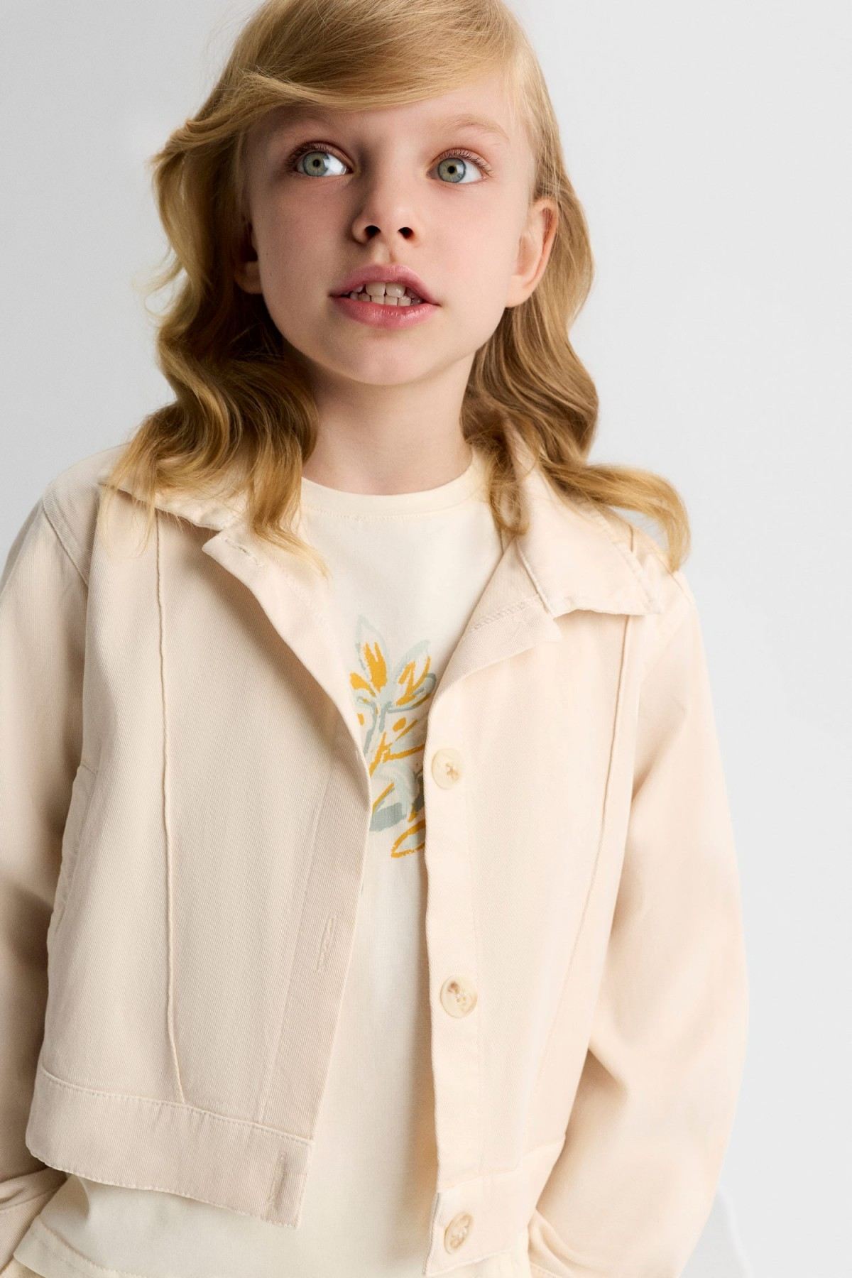 4-8 Yaş Angel Liana Kız Çocuk 3'Lü Takım-Latte