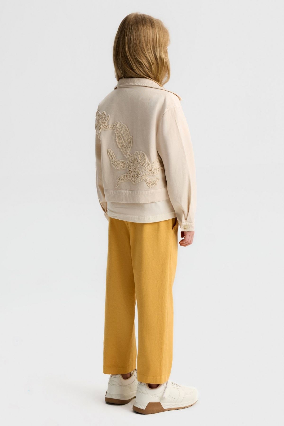 4-8 Yaş Arina Clean Kız Çocuk 3'Lü Takım-Latte