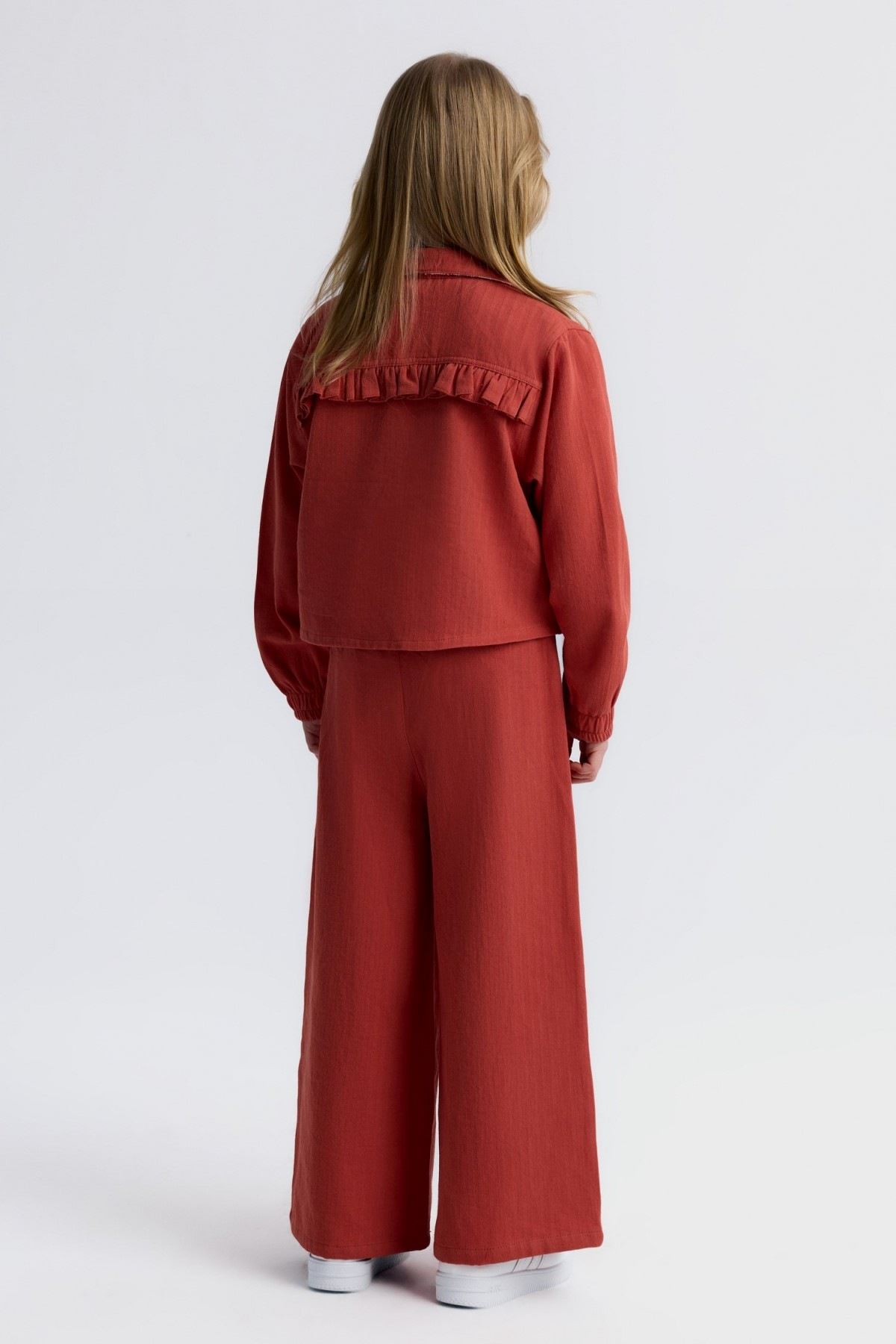 4-8 Yaş Funny Bella Kız Çocuk 3'Lü Takım-Kiremit