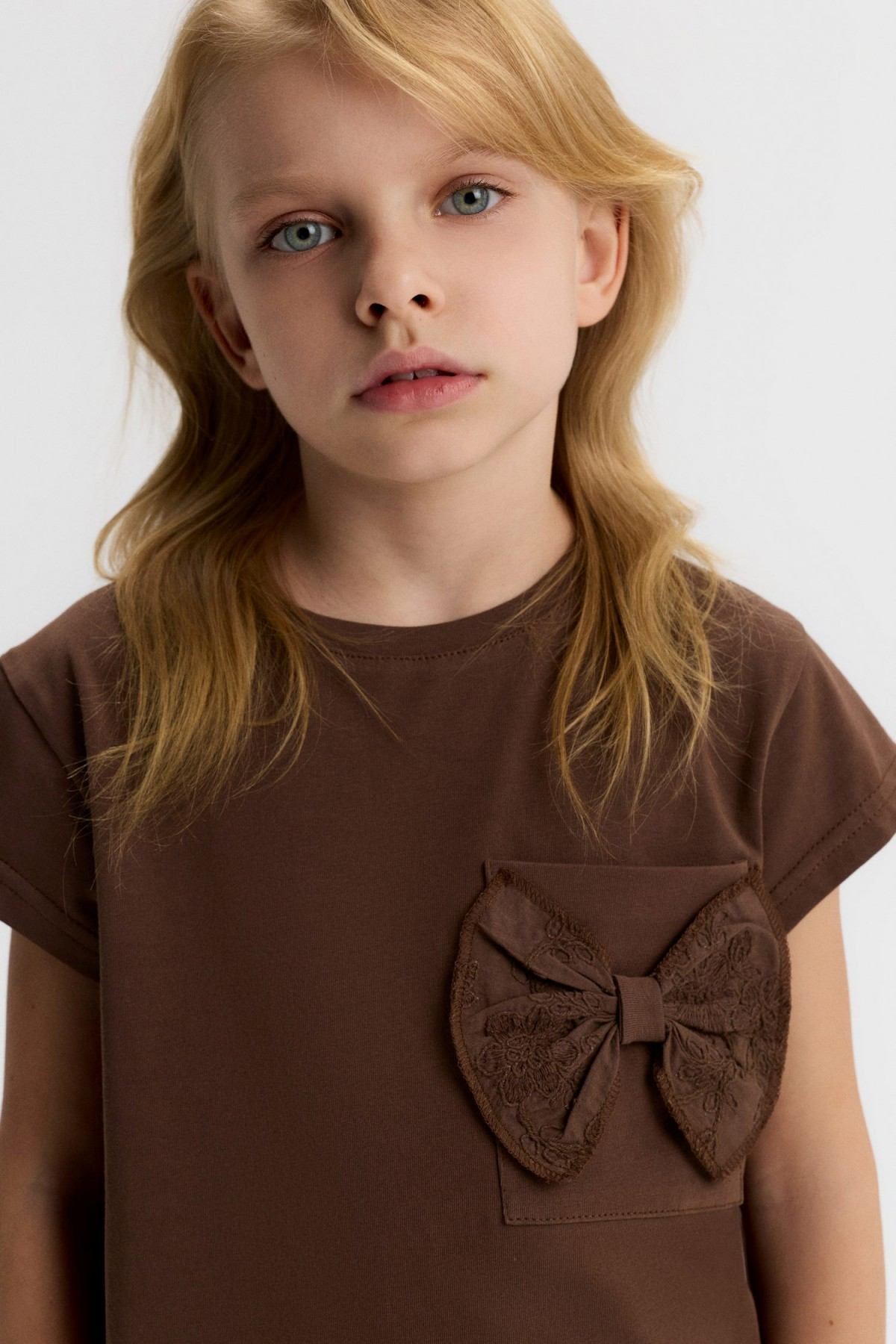 4-8 Yaş Maya Paris Kız Çocuk Takım-Kahverengi