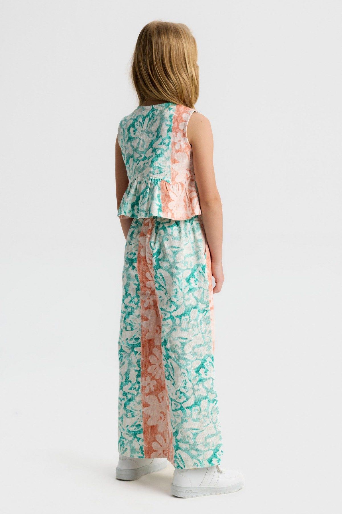 4-8 Yaş Elsa Rana Kız Çocuk Takım-Pembe