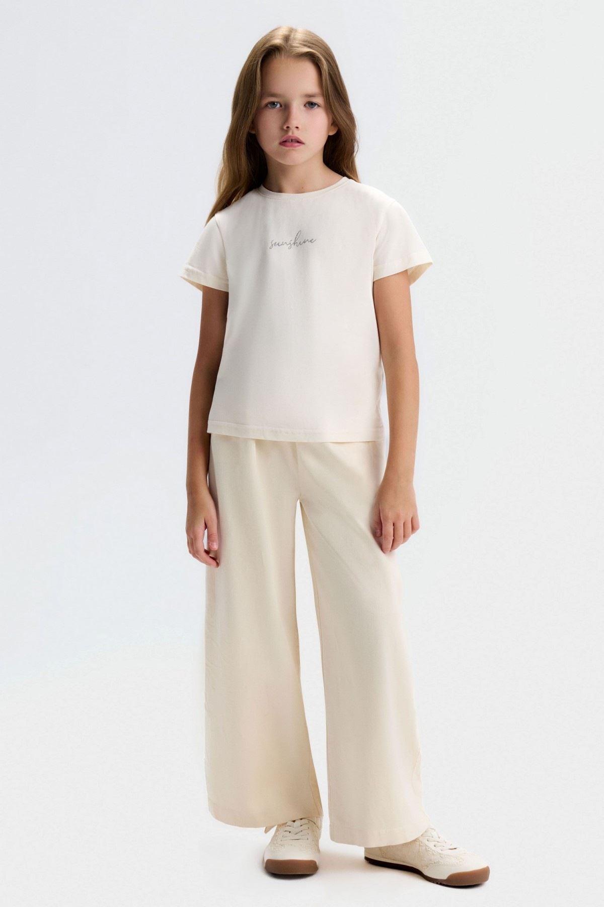 8-14 Yaş Star Sunshıne Kız Çocuk 3'Lü Takım-Latte