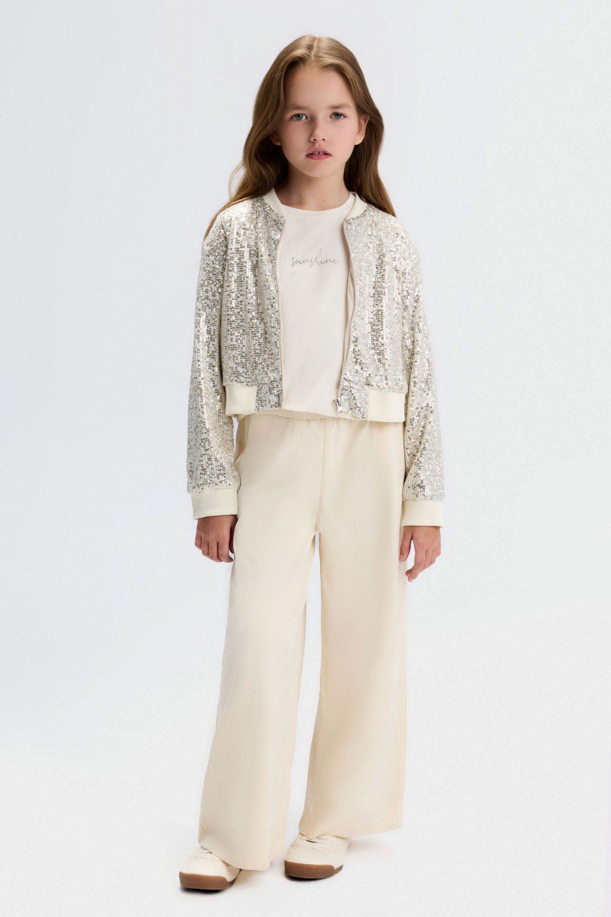 8-14 Yaş Star Sunshıne Kız Çocuk 3'Lü Takım-Latte