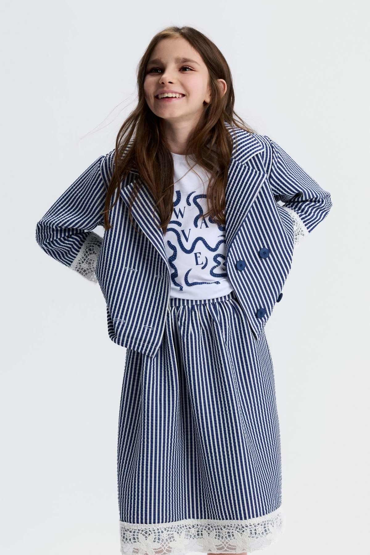 8-14 Yaş Mare Desert Kız Çocuk 3'Lü Takım-Lacivert