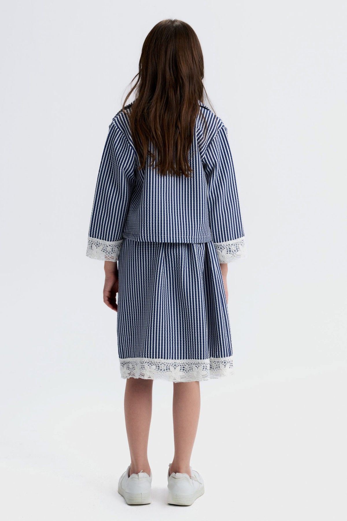 8-14 Yaş Mare Desert Kız Çocuk 3'Lü Takım-Lacivert