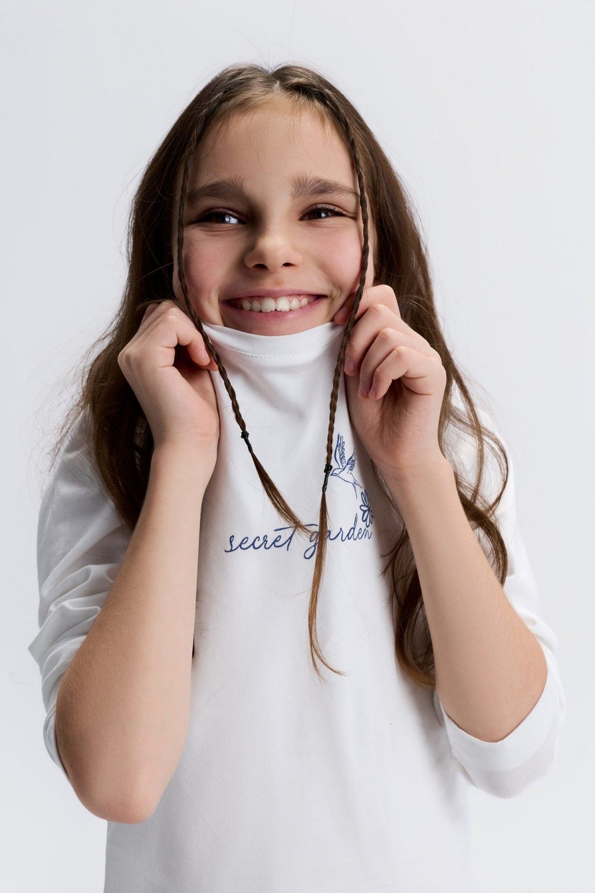 8-14 Yaş Star Boutique Kız Çocuk Takım-Ekru