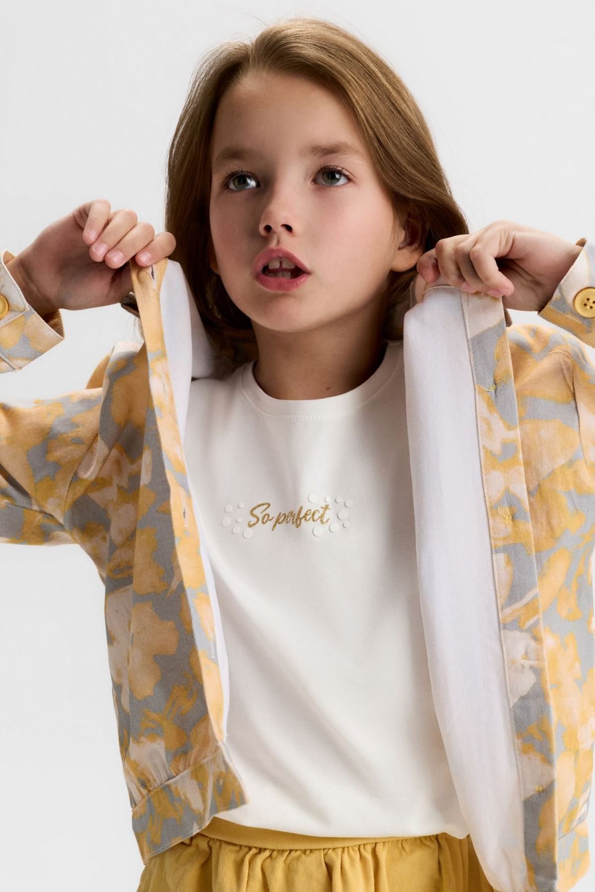 8-14 Yaş Angel Paris Kız Çocuk 3'Lü Takım-Hardal