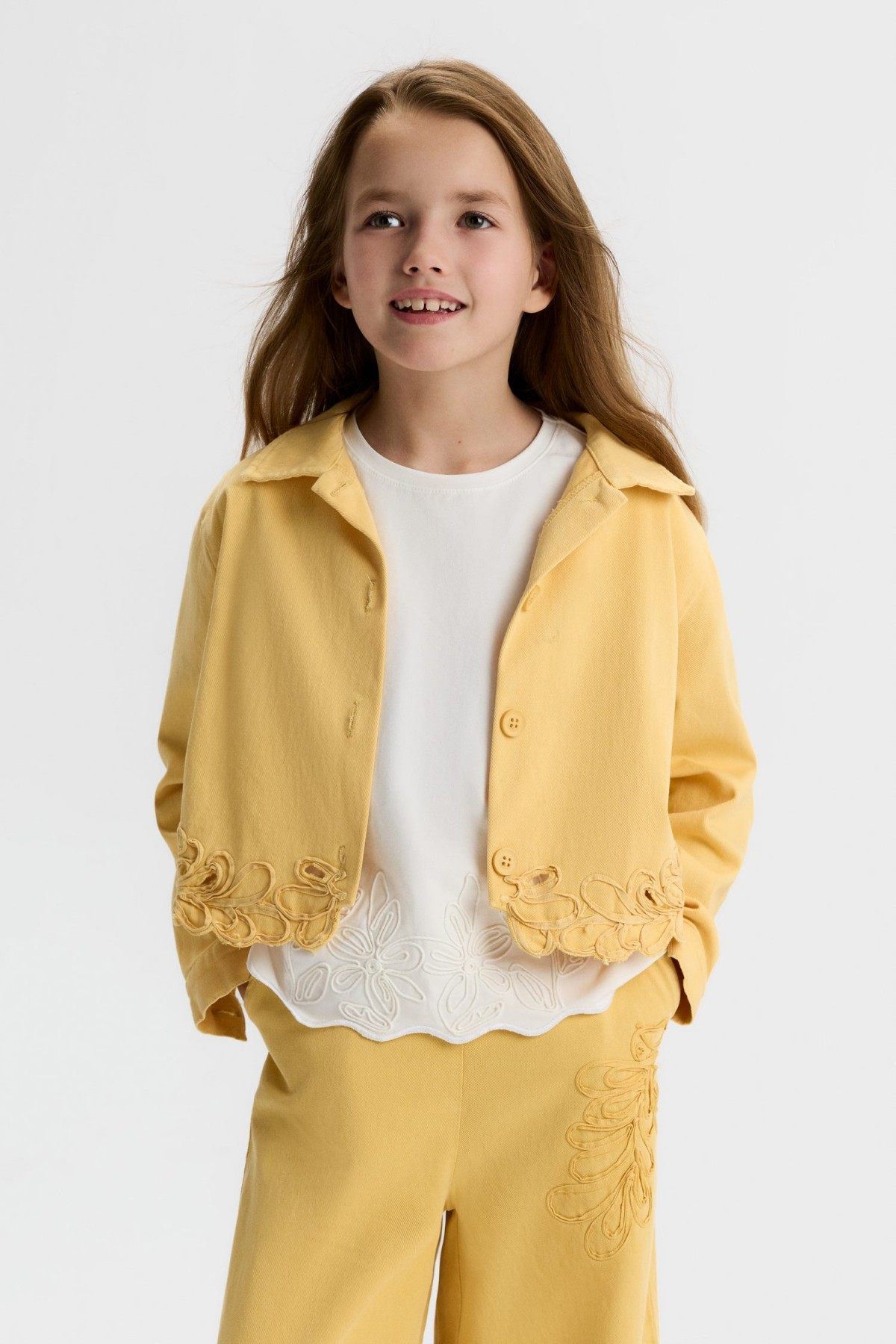 8-14 Yaş Bella Prime Kız Çocuk 3'Lü Takım-Hardal