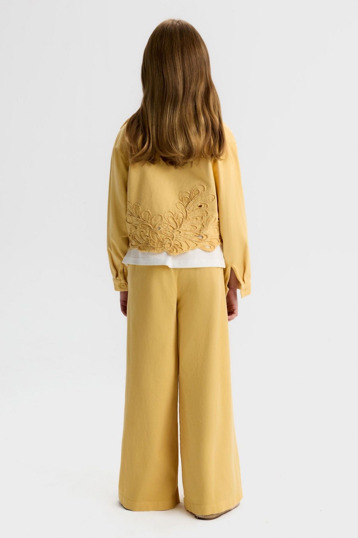 8-14 Yaş Bella Prime Kız Çocuk 3'Lü Takım-Hardal