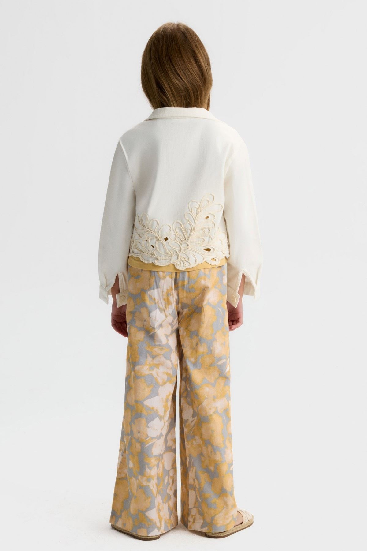 8-14 Yaş Bella Angel Kız Çocuk 3'Lü Takım-Ekru