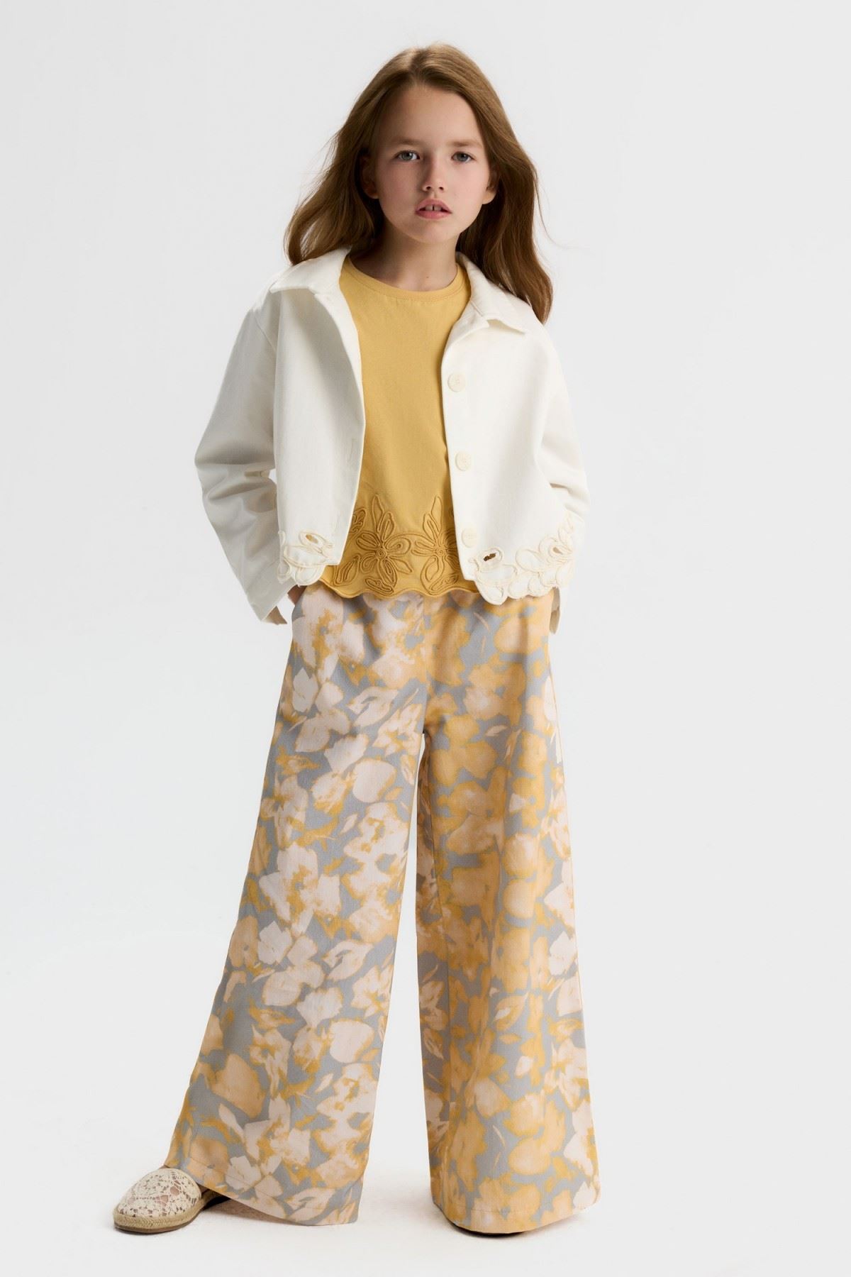 8-14 Yaş Bella Angel Kız Çocuk 3'Lü Takım-Ekru