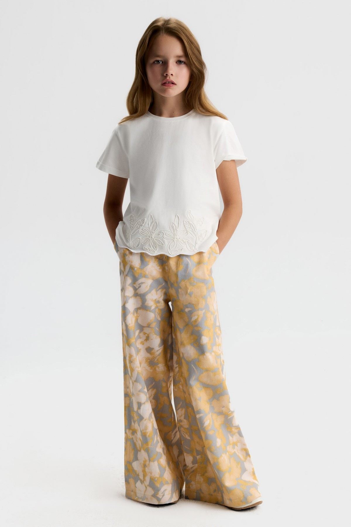 8-14 Yaş Bella Angel Kız Çocuk 3'Lü Takım-Hardal