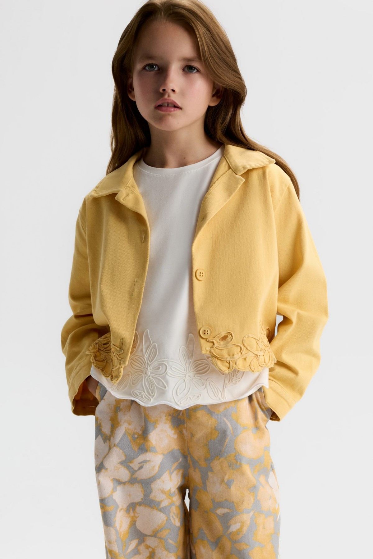 8-14 Yaş Bella Angel Kız Çocuk 3'Lü Takım-Hardal