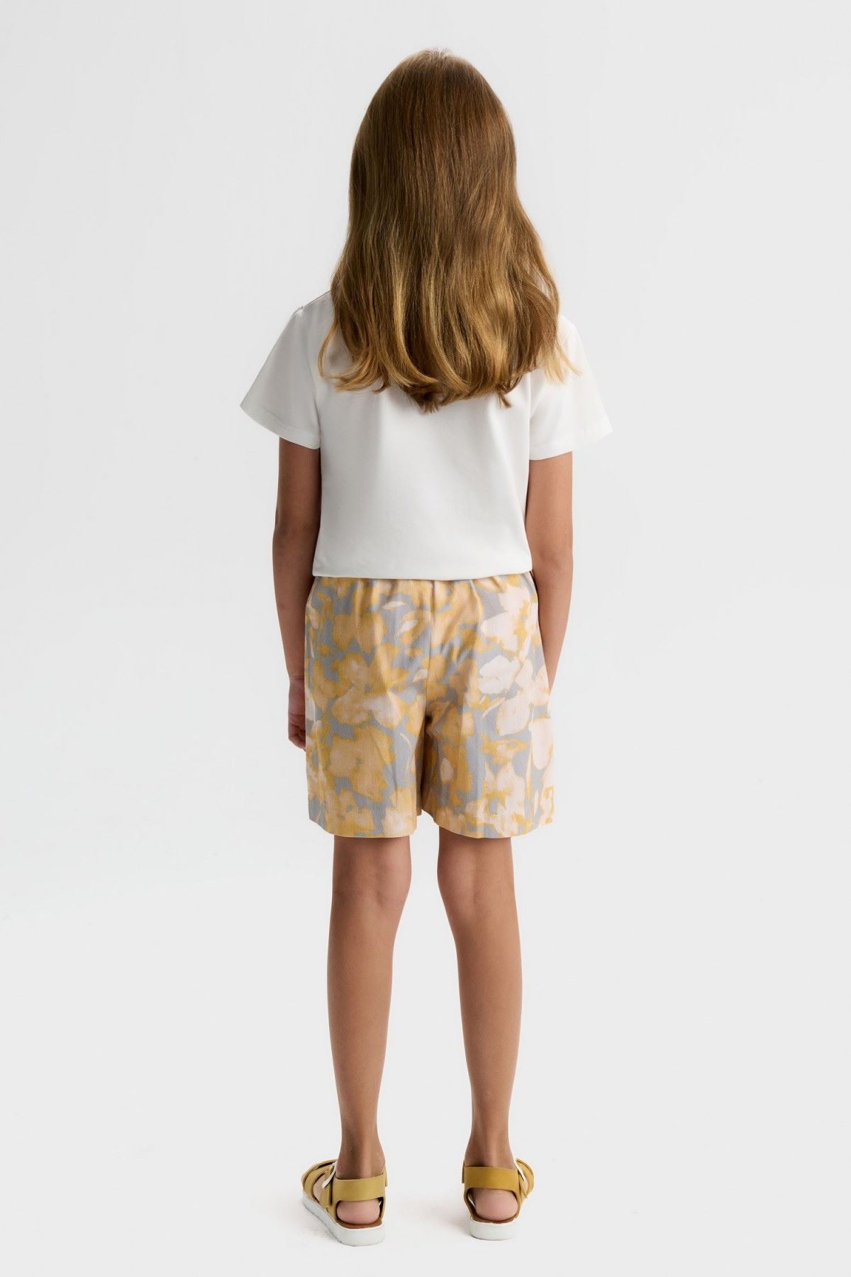 8-14 Yaş Chic Garden Kız Çocuk Takım-Ekru