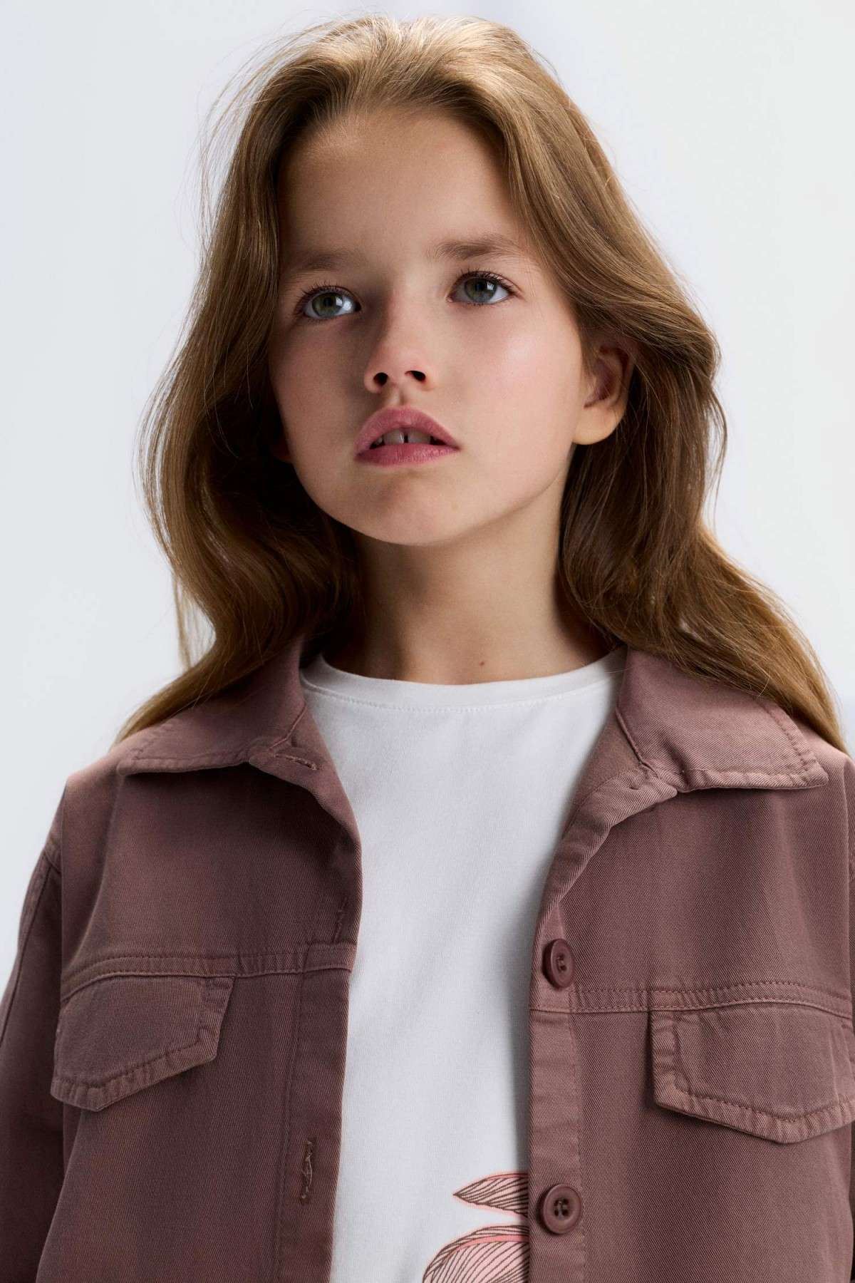 8-14 Yaş Palmiye Parfaıt Kız Çocuk 3'Lü Takım-Kahverengi